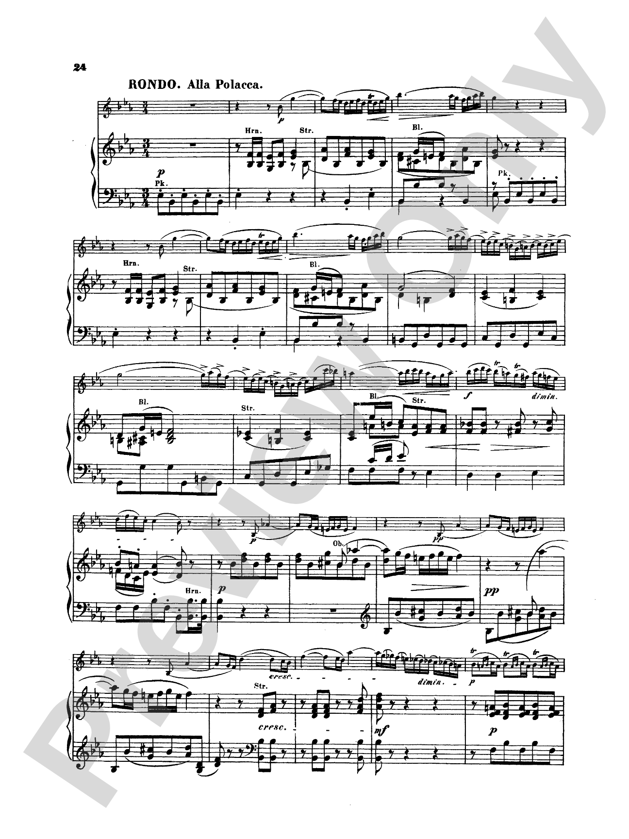 Spohr: Concerto No. 2 in E flat Major, Op. 57: Clarinet Part(s)