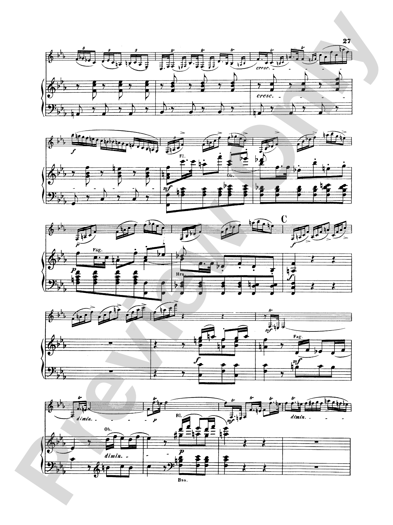Spohr: Concerto No. 2 in E flat Major, Op. 57: Clarinet Part(s)