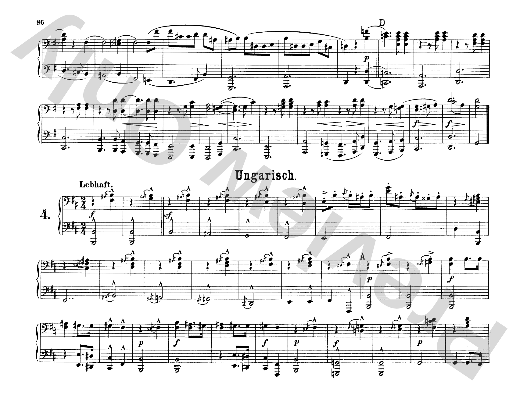 Schumann: Original Compositions for Four Hands, Volume II