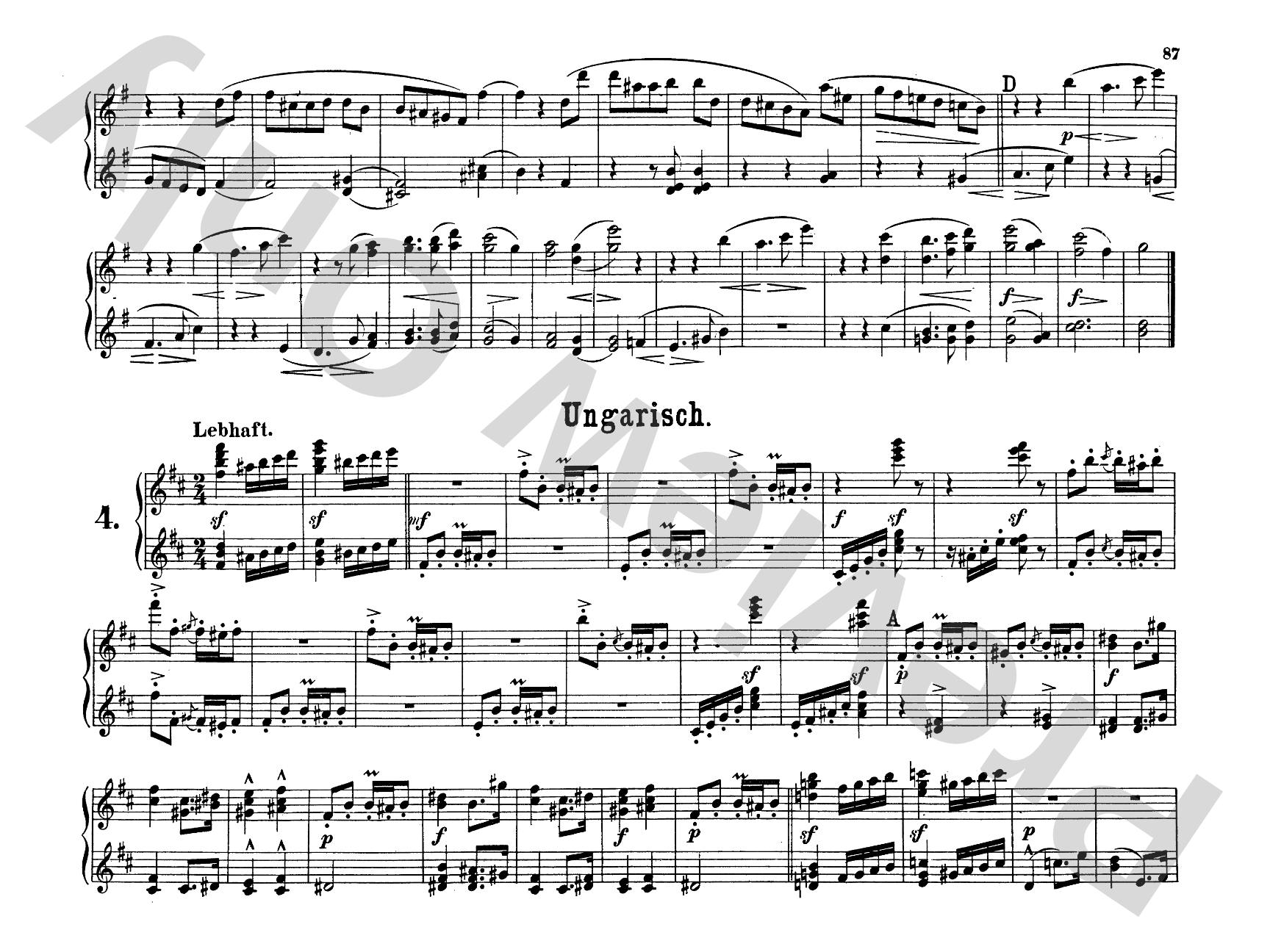 Schumann: Original Compositions for Four Hands, Volume II