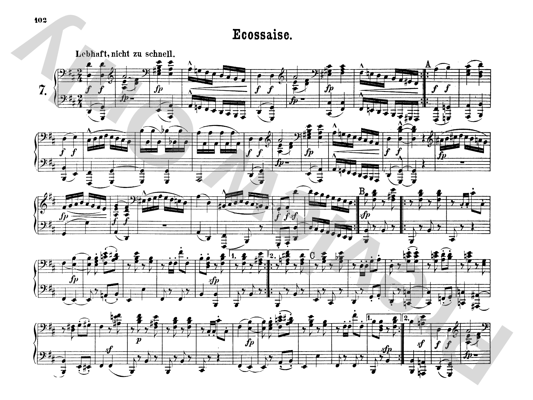 Schumann: Original Compositions for Four Hands, Volume II