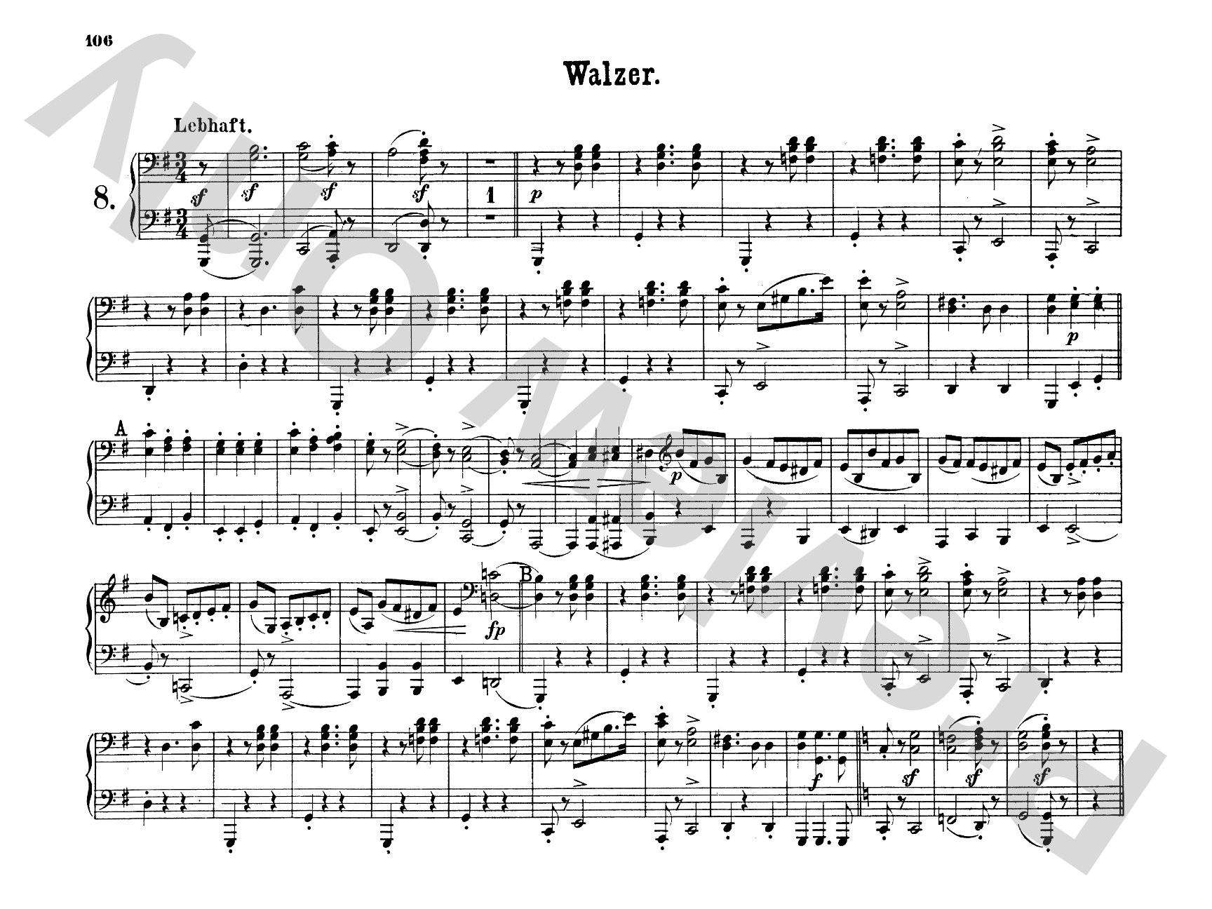 Schumann: Original Compositions for Four Hands, Volume II