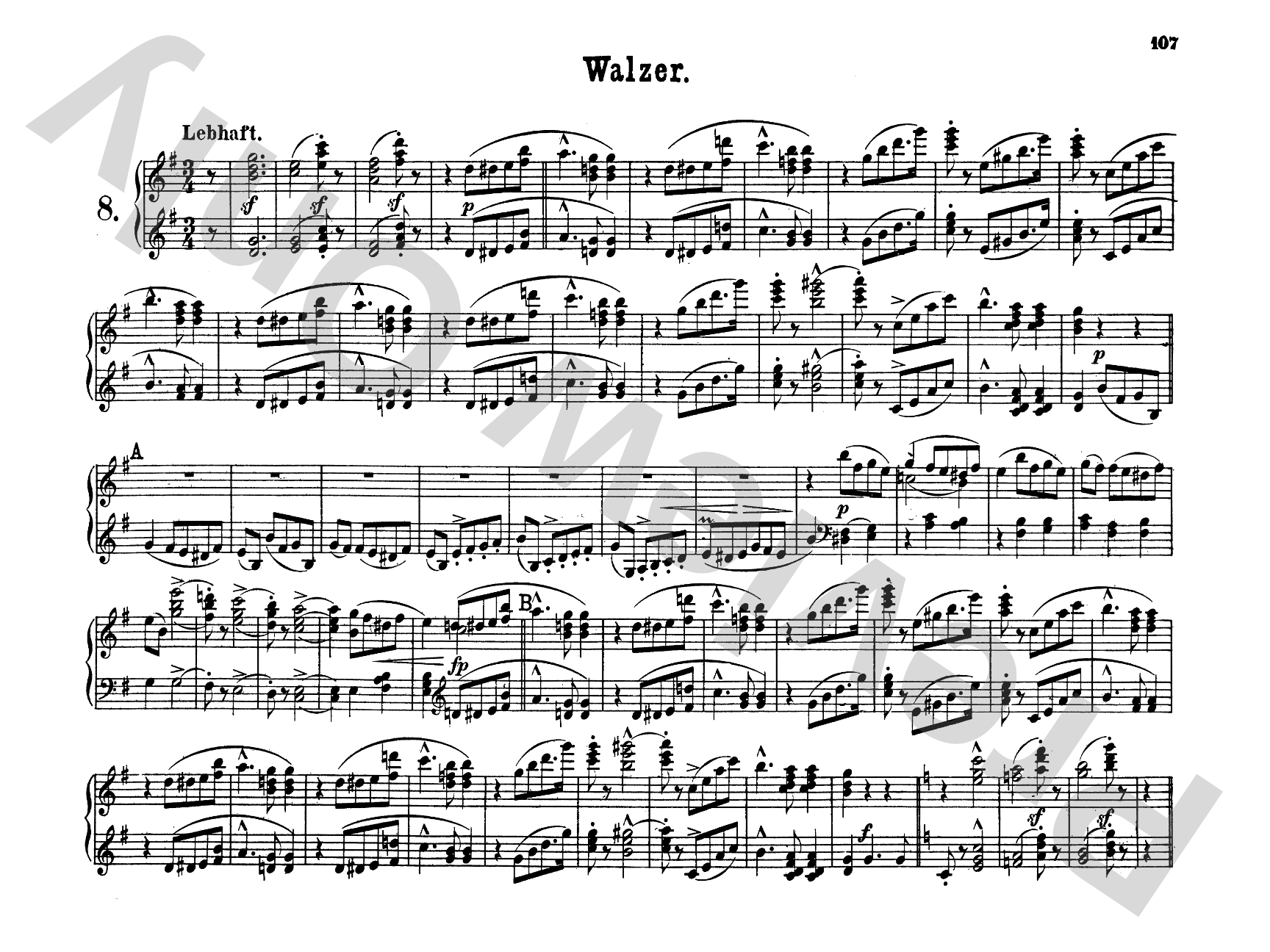 Schumann: Original Compositions for Four Hands, Volume II