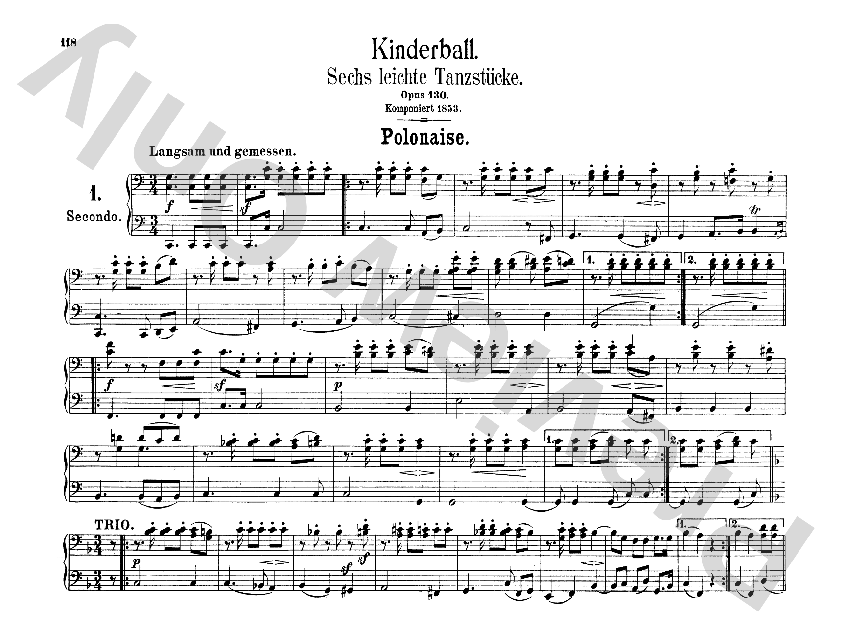 Schumann: Original Compositions for Four Hands, Volume II
