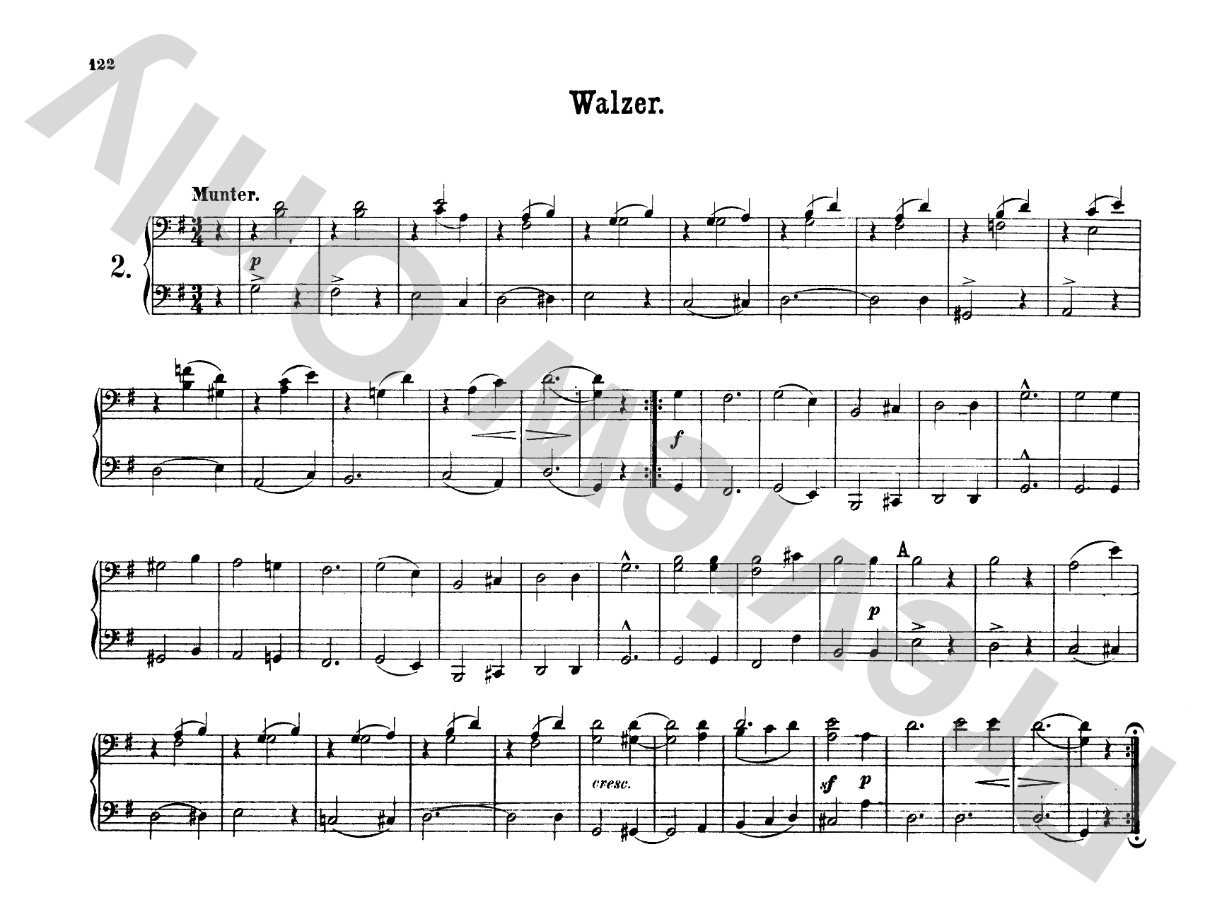 Schumann: Original Compositions for Four Hands, Volume II