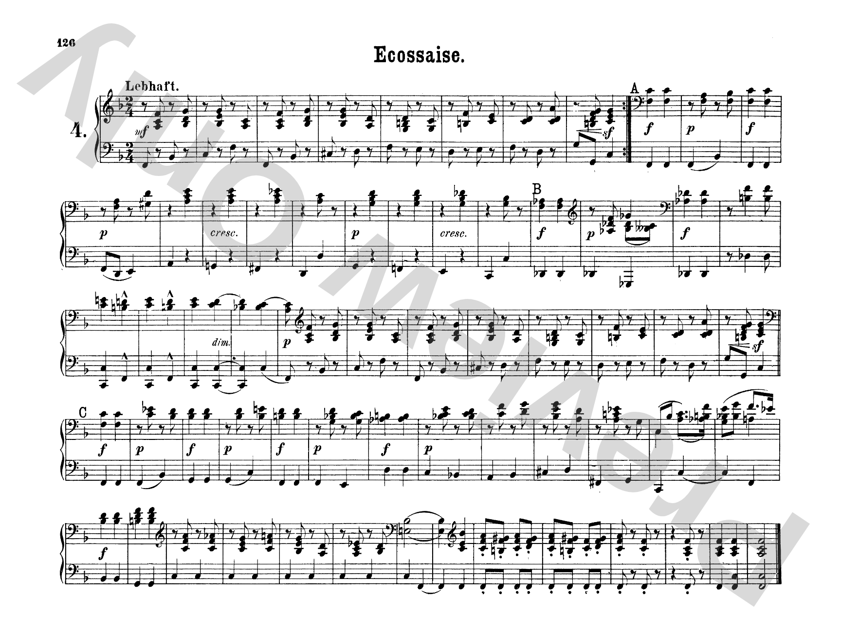 Schumann: Original Compositions for Four Hands, Volume II