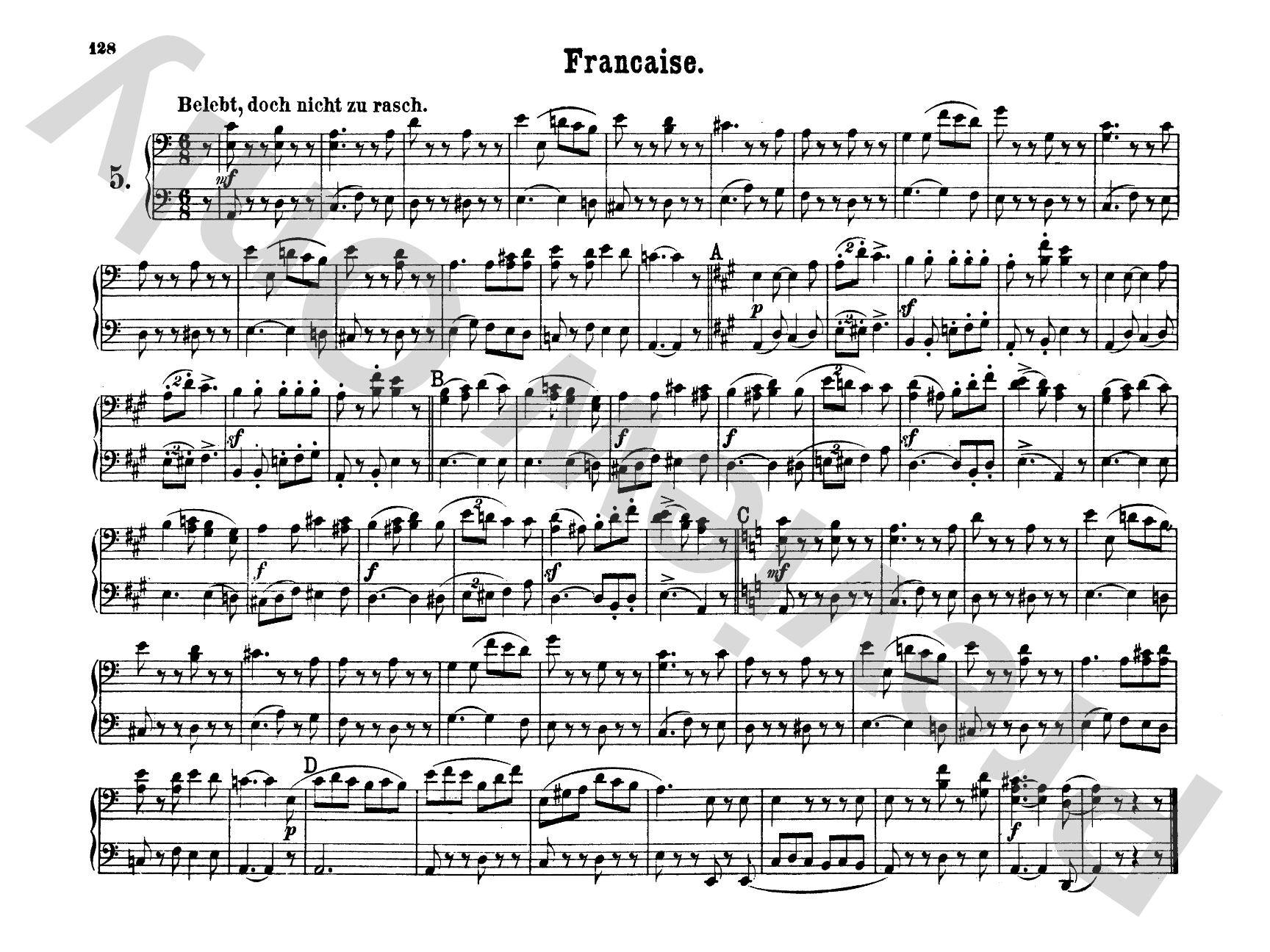 Schumann: Original Compositions for Four Hands, Volume II
