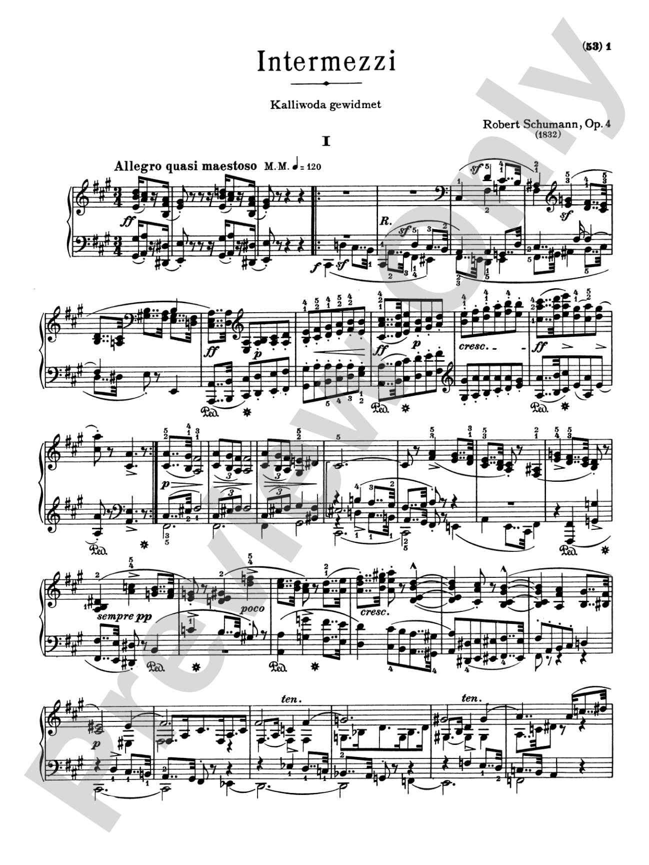 Schumann: Complete Works (Volume I)