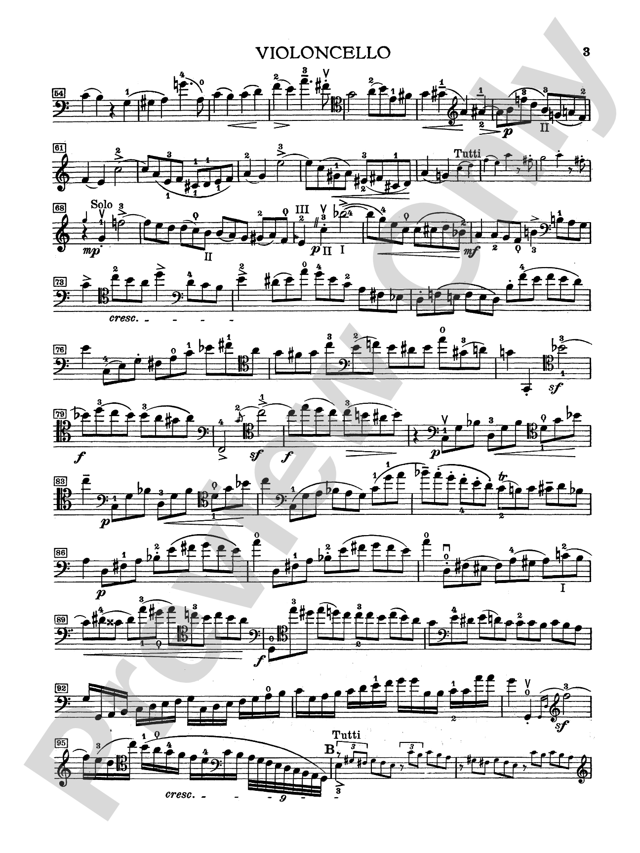 Schumann: Cello Concerto in A Minor, Op. 129: Cello Book