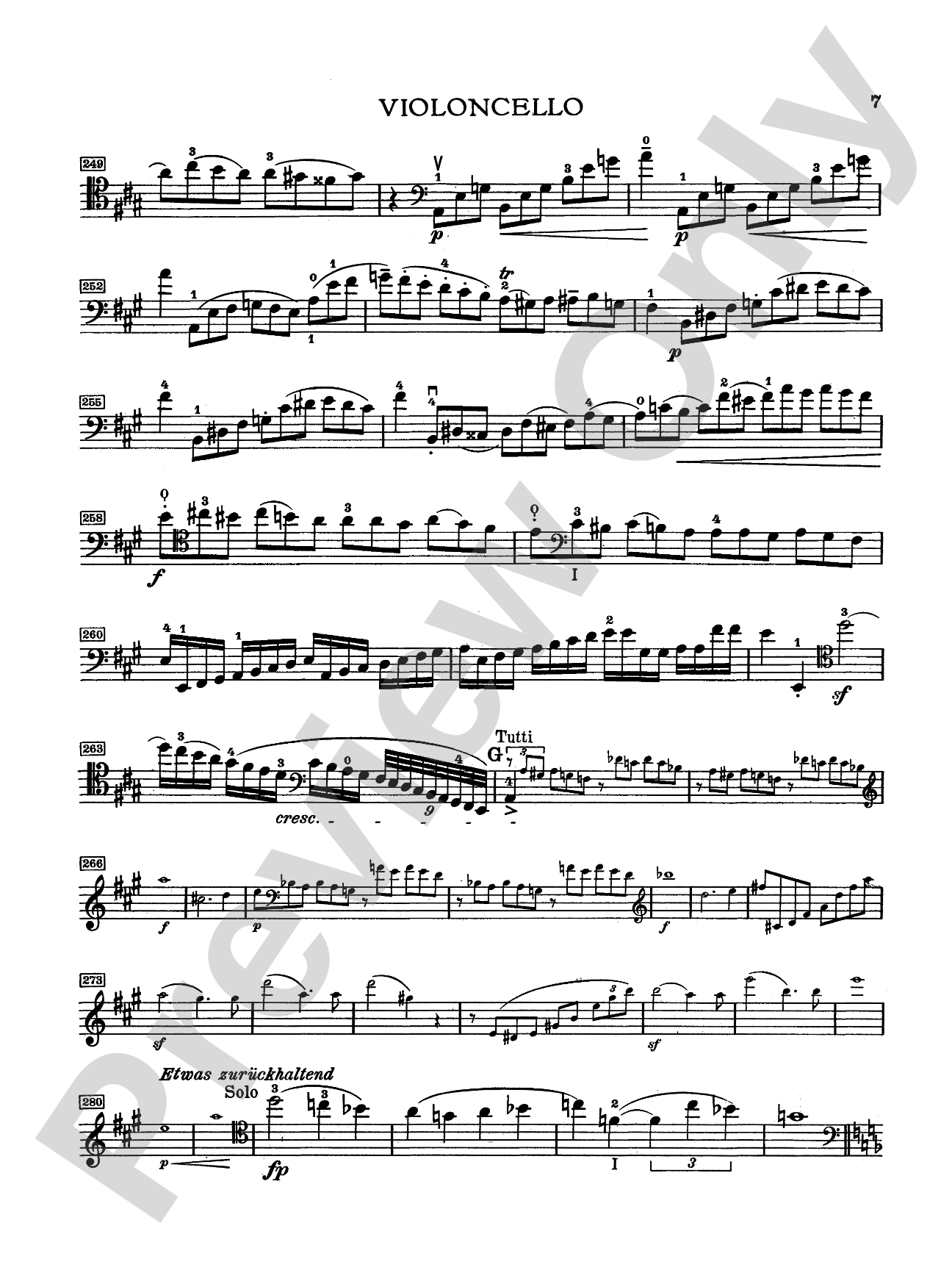 Schumann: Cello Concerto in A Minor, Op. 129: Cello Book
