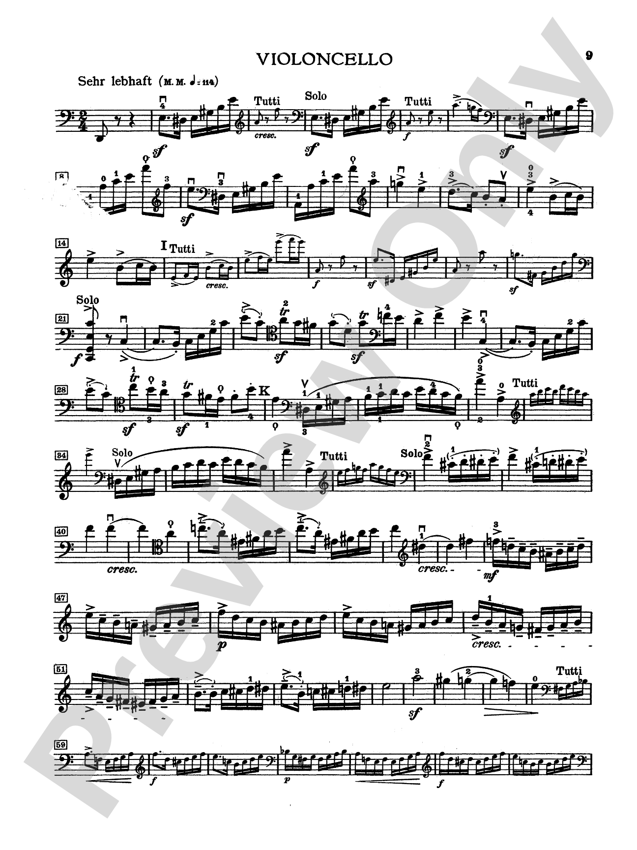 Schumann: Cello Concerto in A Minor, Op. 129: Cello Book