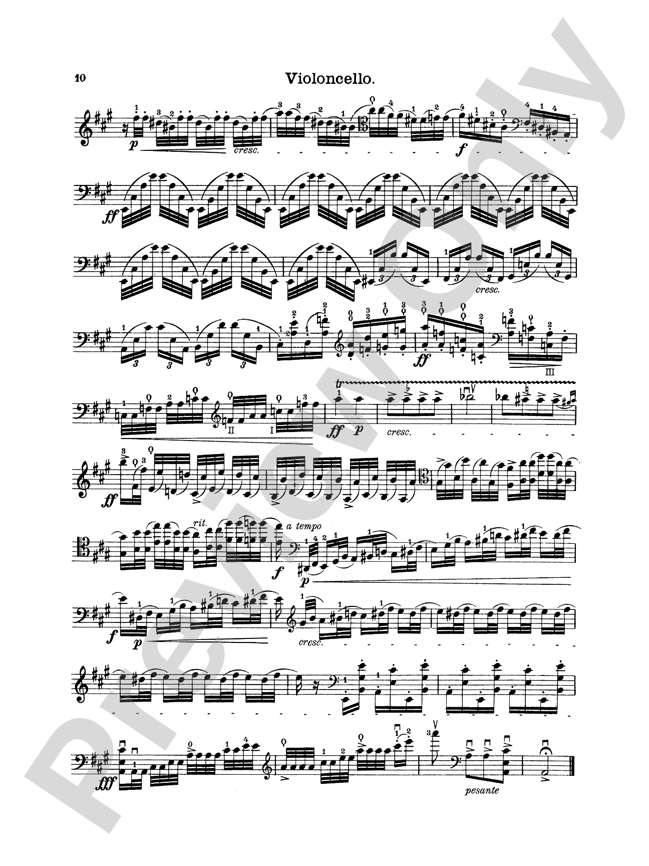 Tchaikovsky: Rococo Variations, Op. 33: Cello Book