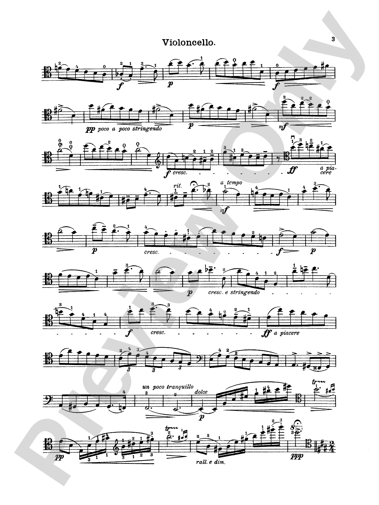 Tchaikovsky: Rococo Variations, Op. 33: Cello Book