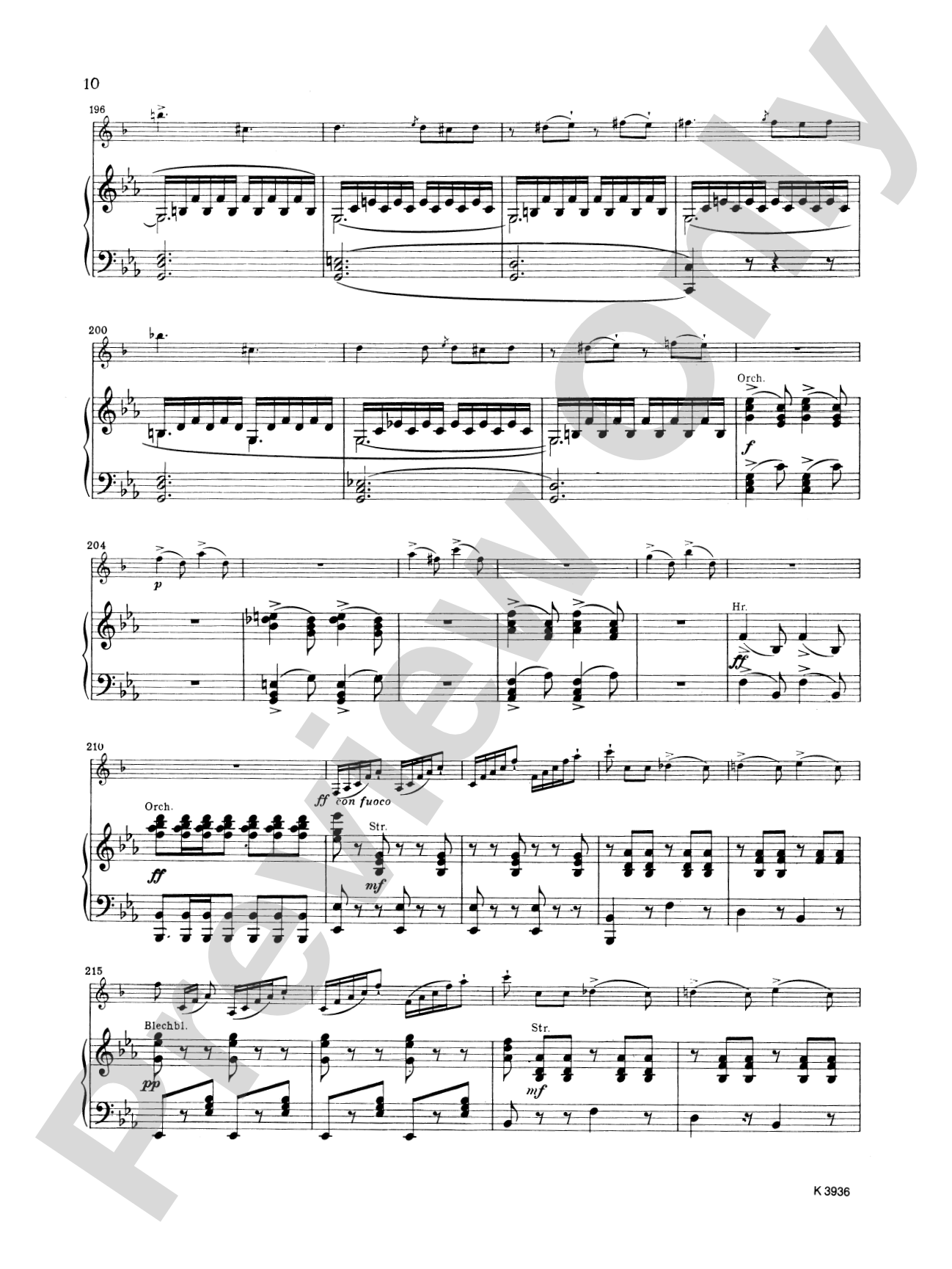 Weber: Concertino in E flat Major, Op. 26: Clarinet Part(s)
