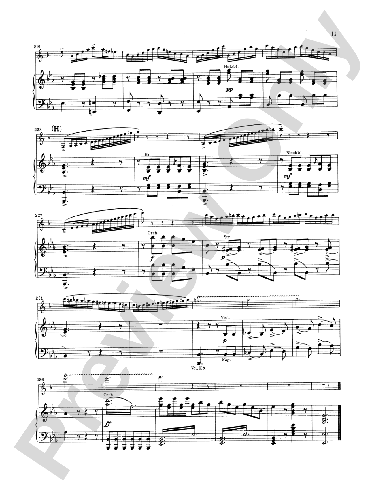 Weber: Concertino in E flat Major, Op. 26: Clarinet Part(s)