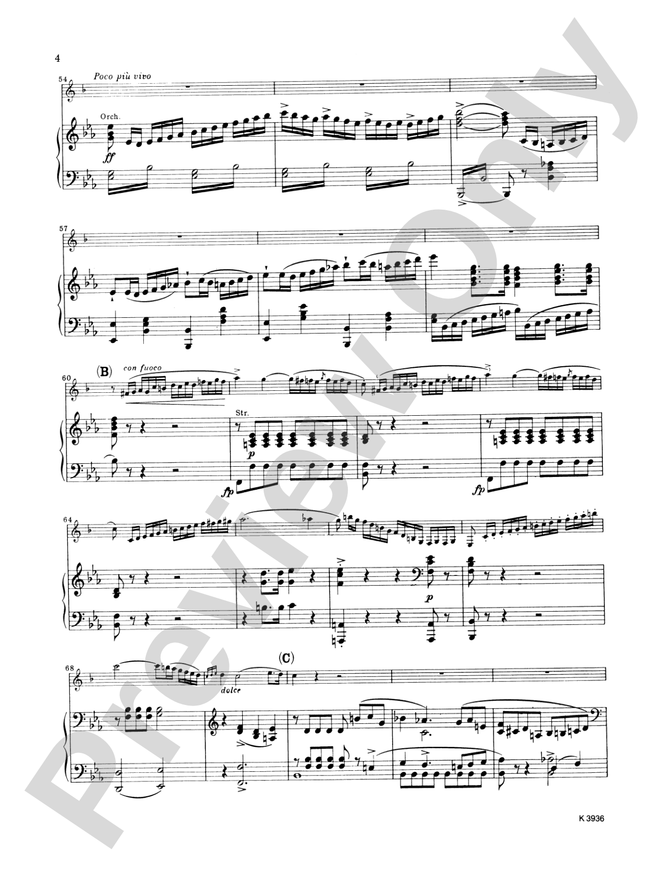 Weber: Concertino in E flat Major, Op. 26: Clarinet Part(s)