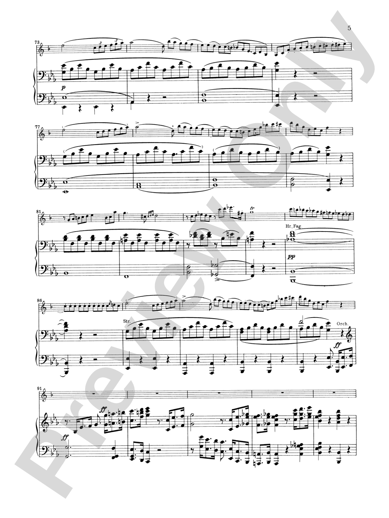 Weber: Concertino in E flat Major, Op. 26: Clarinet Part(s)