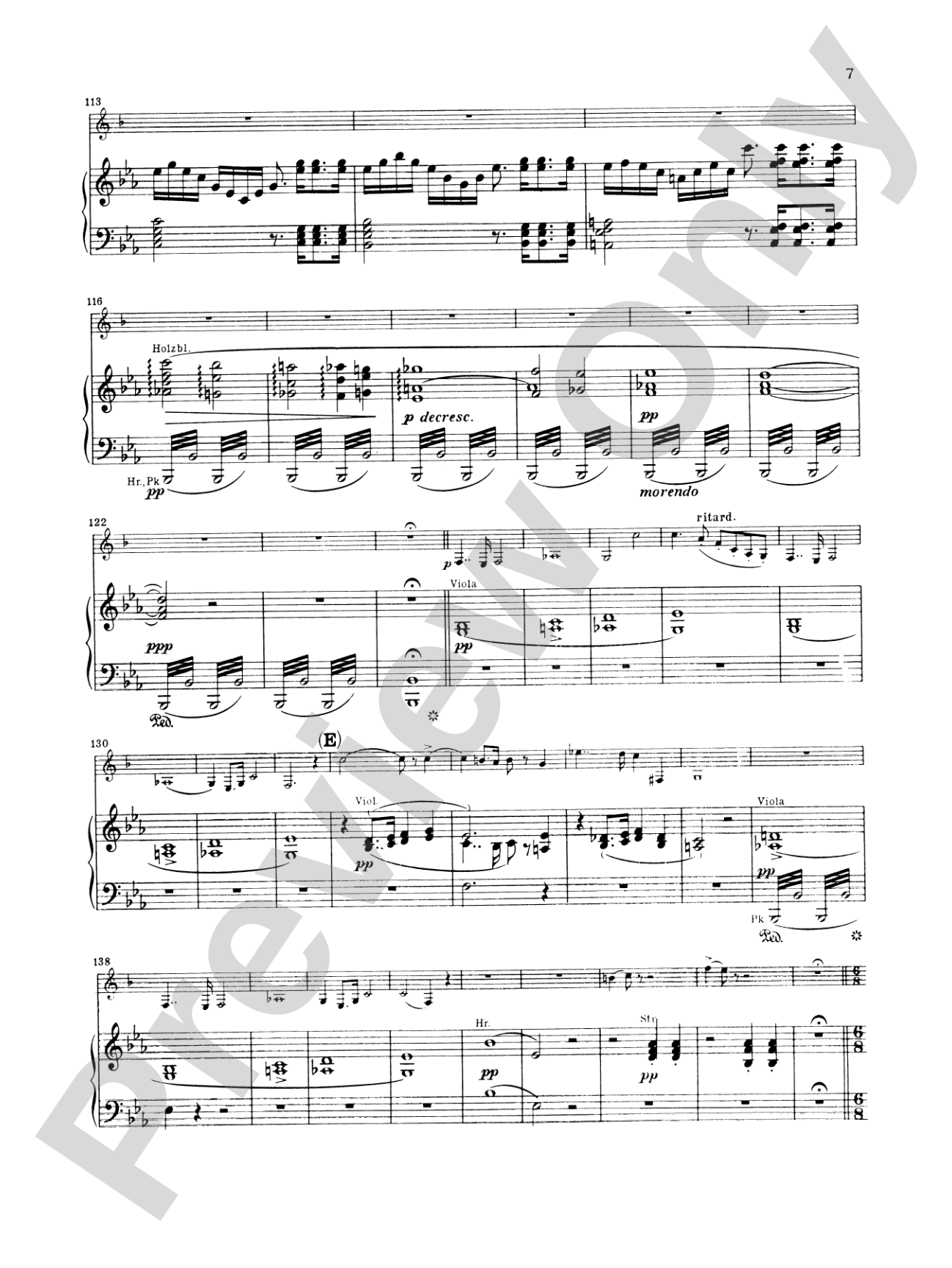 Weber: Concertino in E flat Major, Op. 26: Clarinet Part(s)
