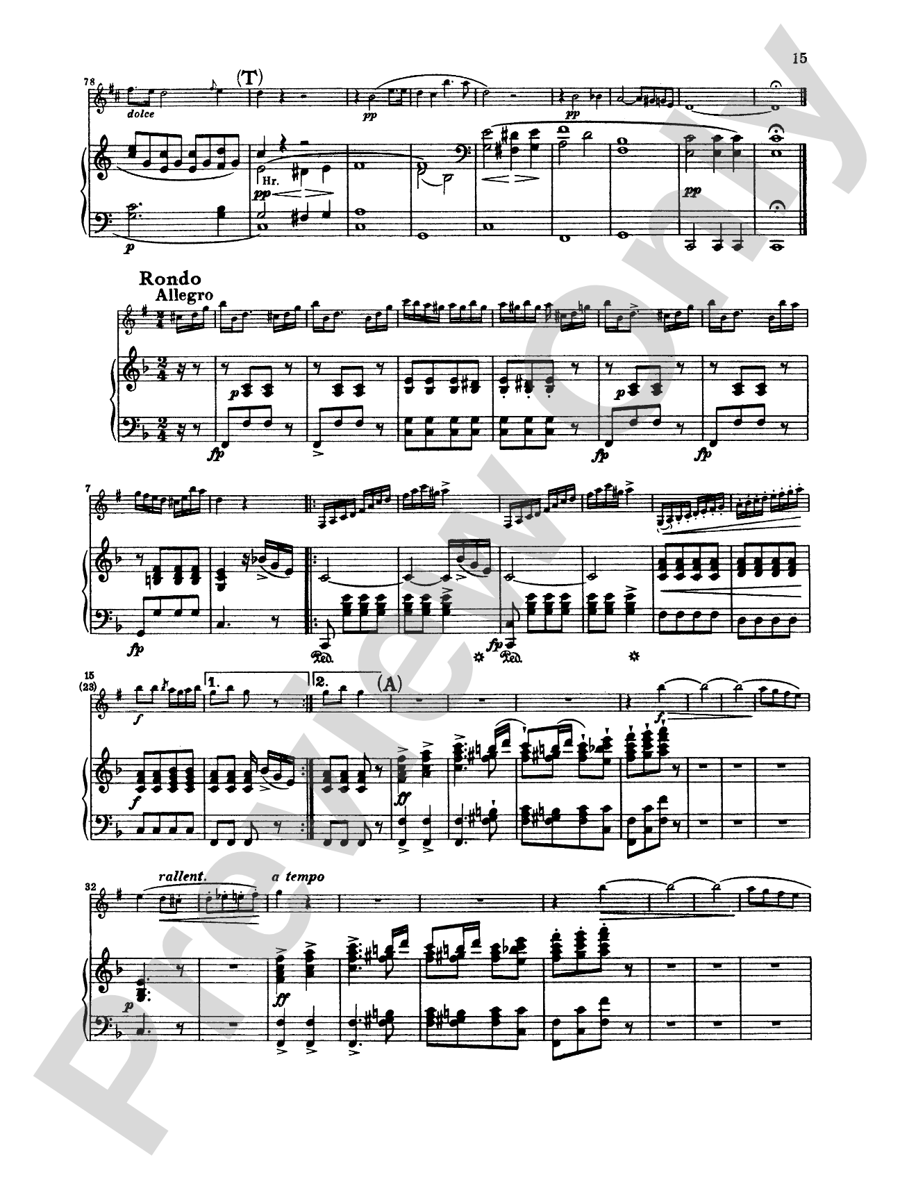 Weber: Concerto No. 1 in F Minor, Op. 73: Clarinet Part(s)