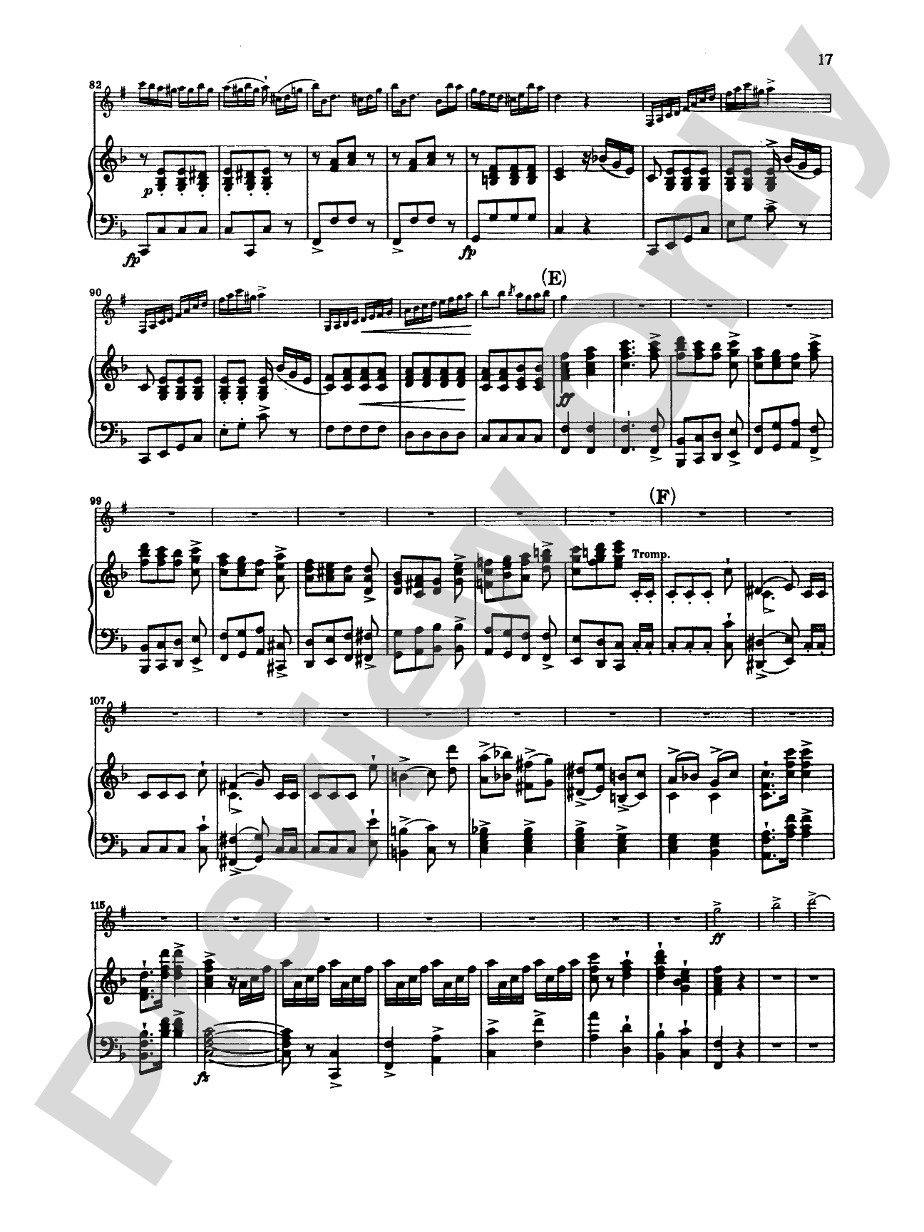 Weber: Concerto No. 1 in F Minor, Op. 73: Clarinet Part(s)