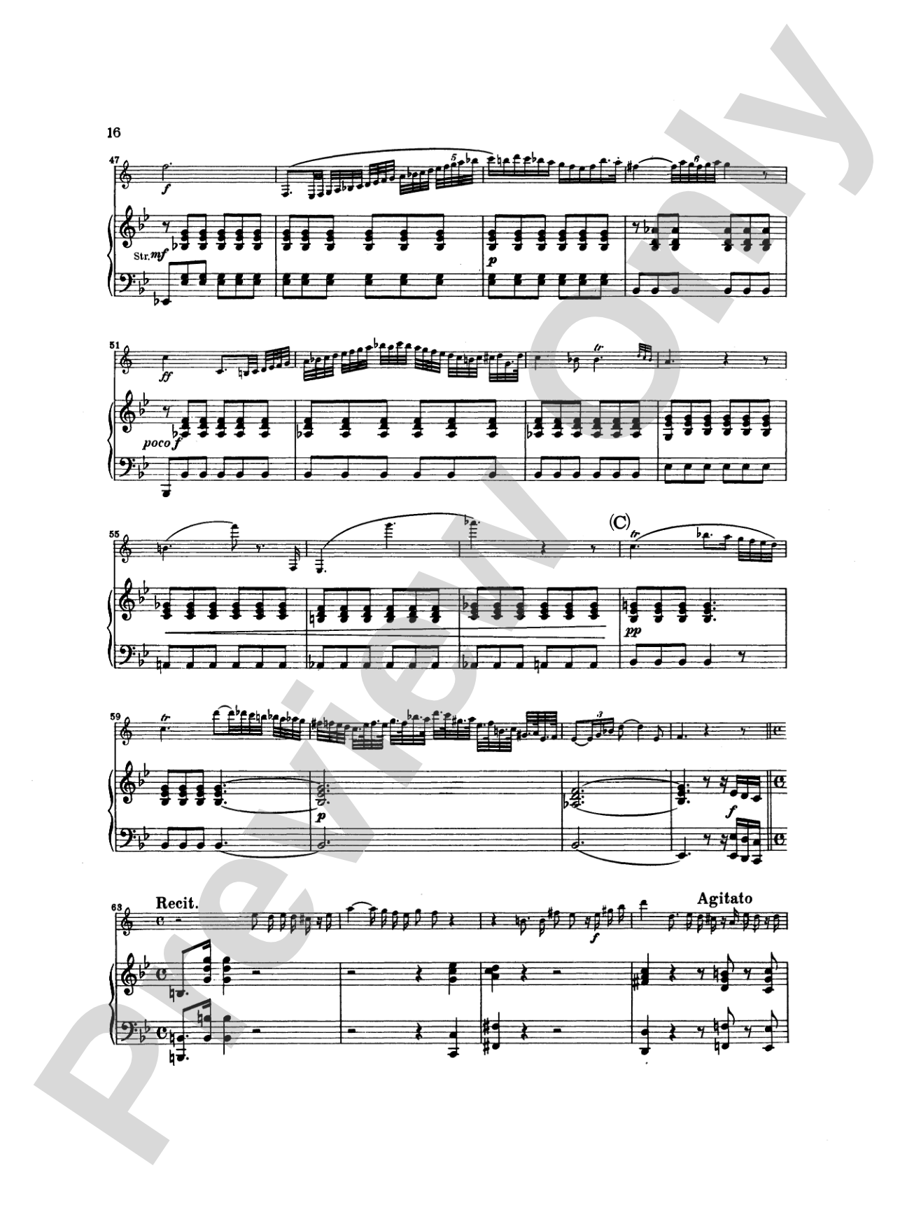 Weber: Concerto No. 2 in E flat Major, Op. 74: Clarinet Part(s)