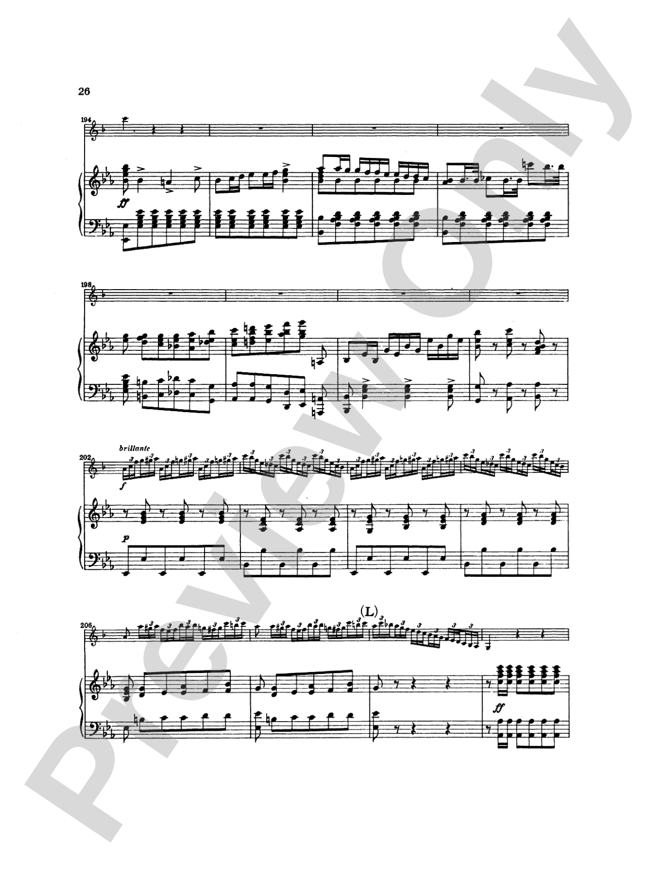 Weber: Concerto No. 2 in E flat Major, Op. 74: Clarinet Part(s)