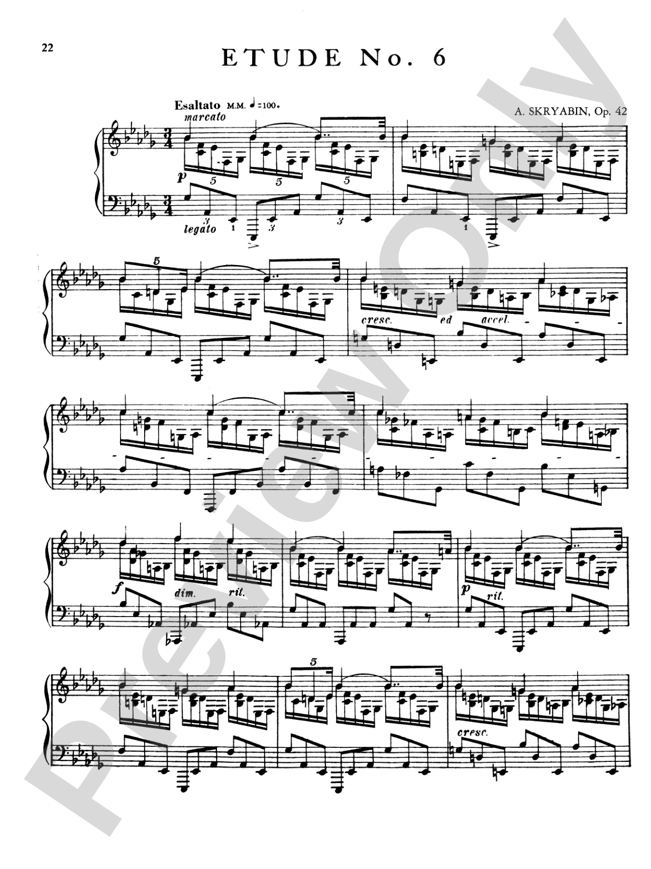 Scriabin: Eight Etudes, Op. 42