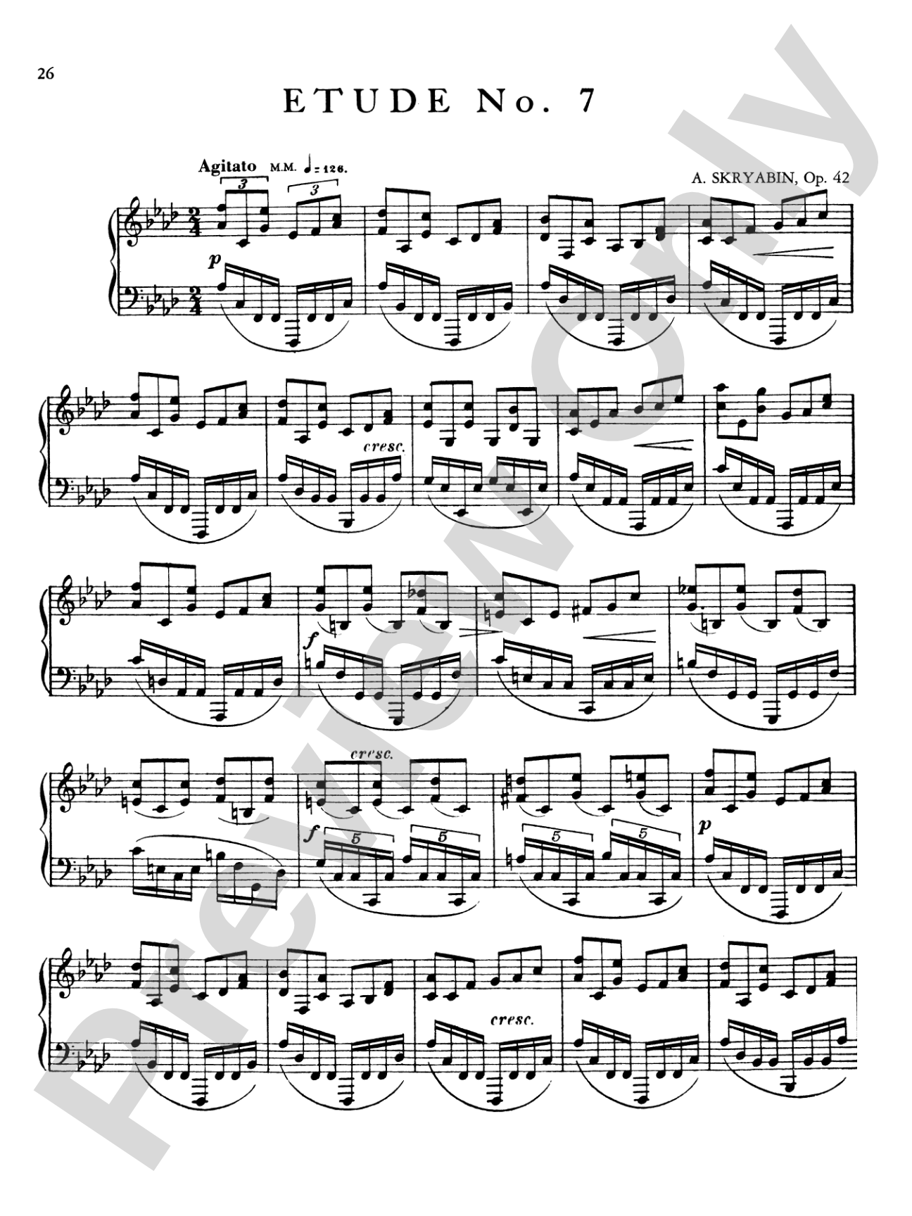 Scriabin: Eight Etudes, Op. 42