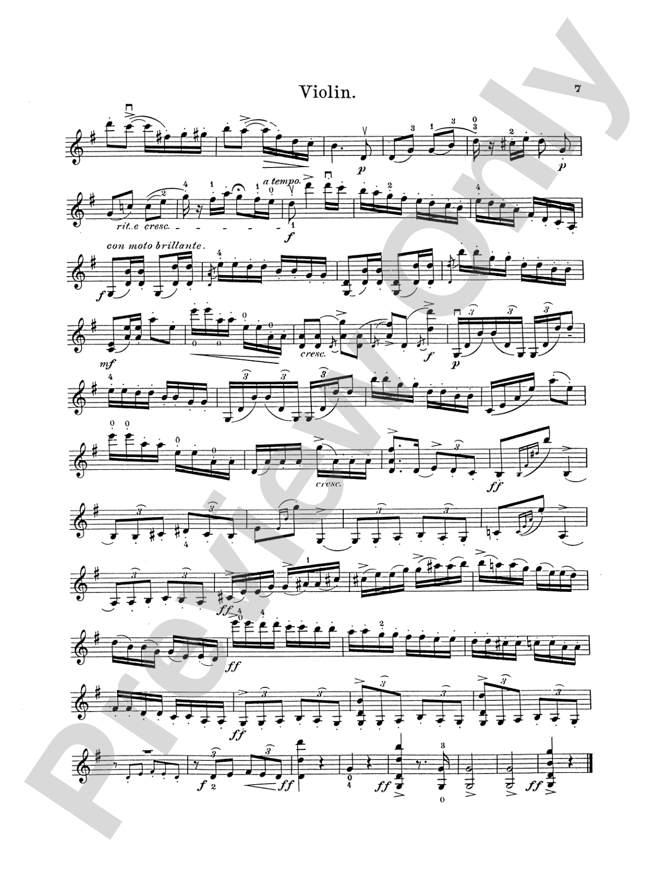 Seitz: Student's Concerto No. 3 in G Minor, Op. 12: Violin Book