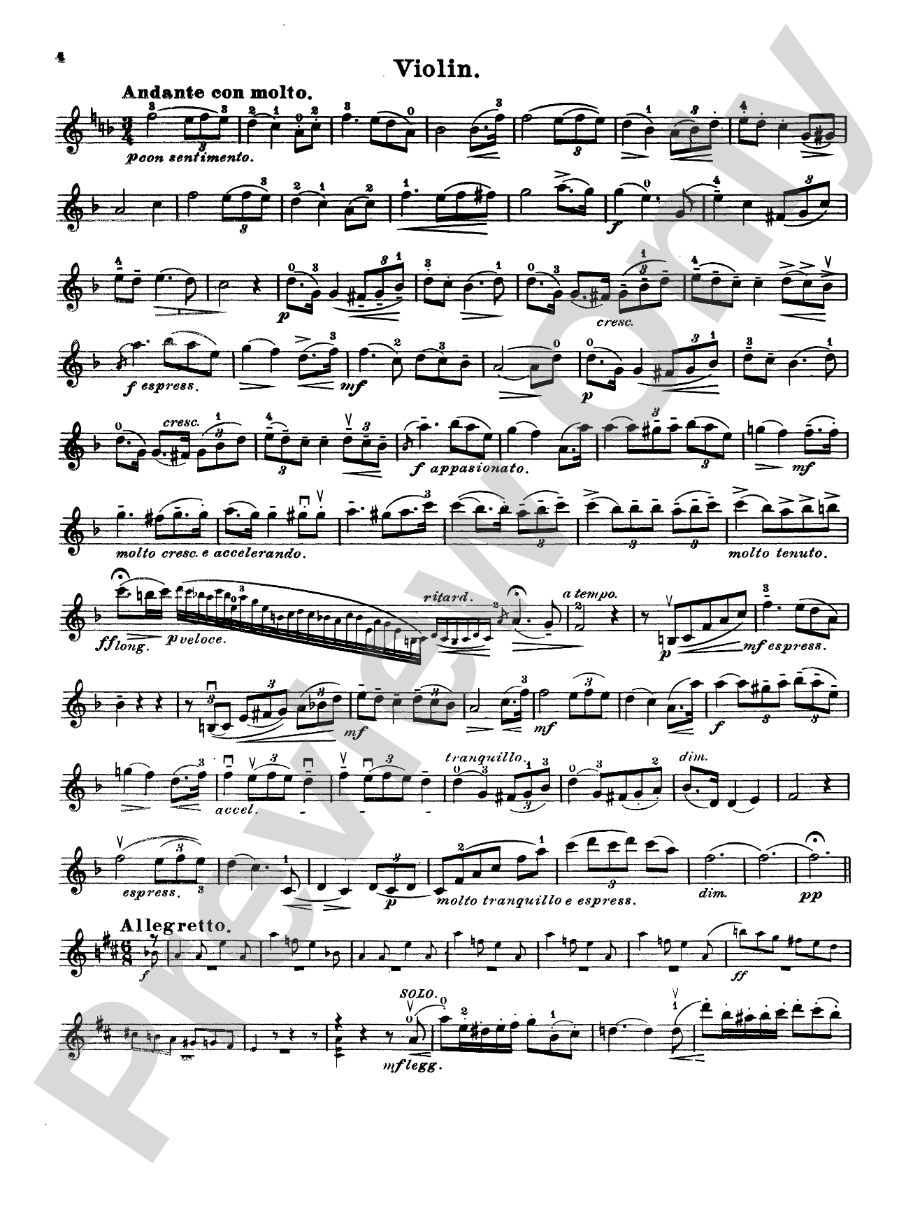 Seitz: Student's Concerto No. 4 in D Major, Op. 15: Violin Book