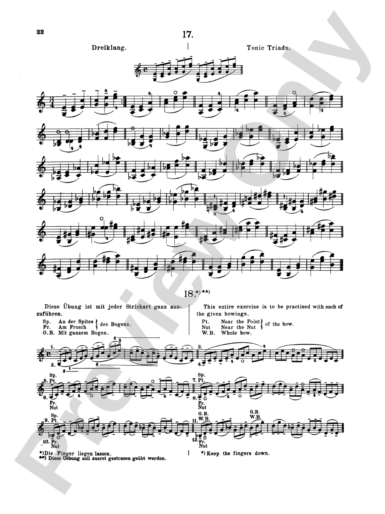Sevcík: School of Violin Technics, Op. 1, Volume I: Violin Book