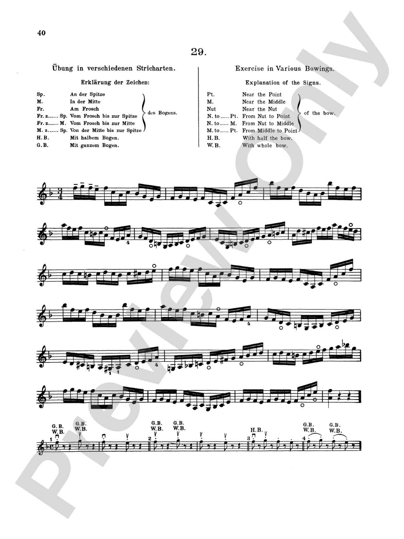 Sevcík: School of Violin Technics, Op. 1, Volume I: Violin Book