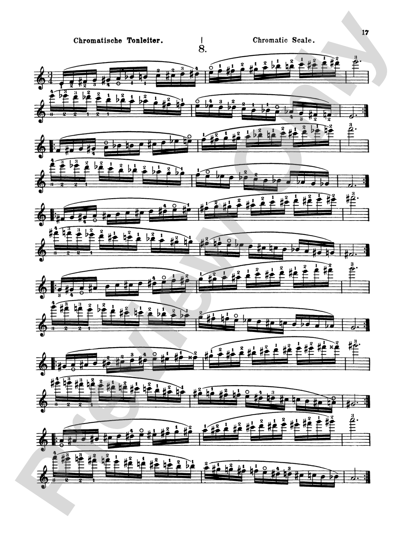 Sevcík: School of Violin Technics, Op. 1, Volume III: Violin Book