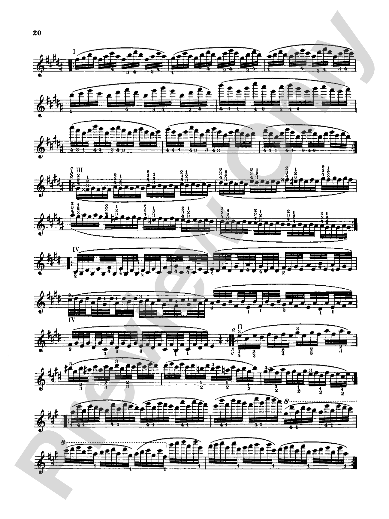 Sevcík: School of Violin Technics, Op. 1, Volume III: Violin Book
