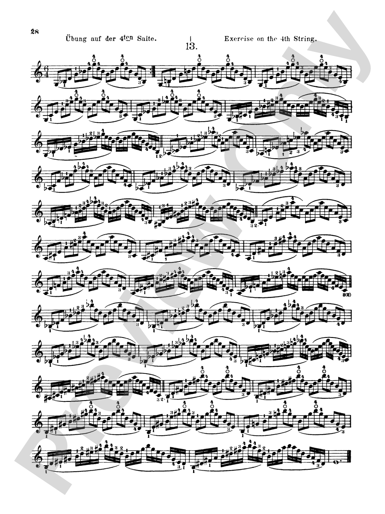 Sevcík: School of Violin Technics, Op. 1, Volume III: Violin Book