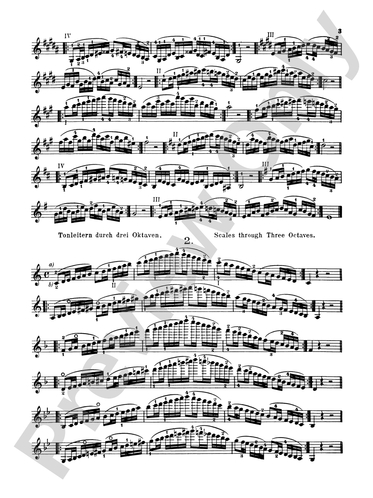 Sevcík: School of Violin Technics, Op. 1, Volume III: Violin Book