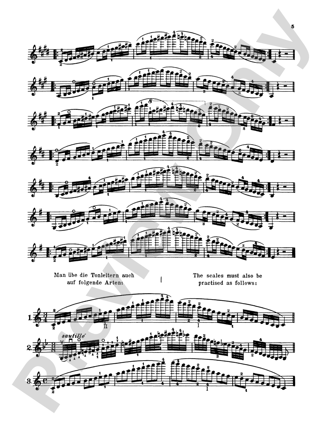 Sevcík: School of Violin Technics, Op. 1, Volume III: Violin Book