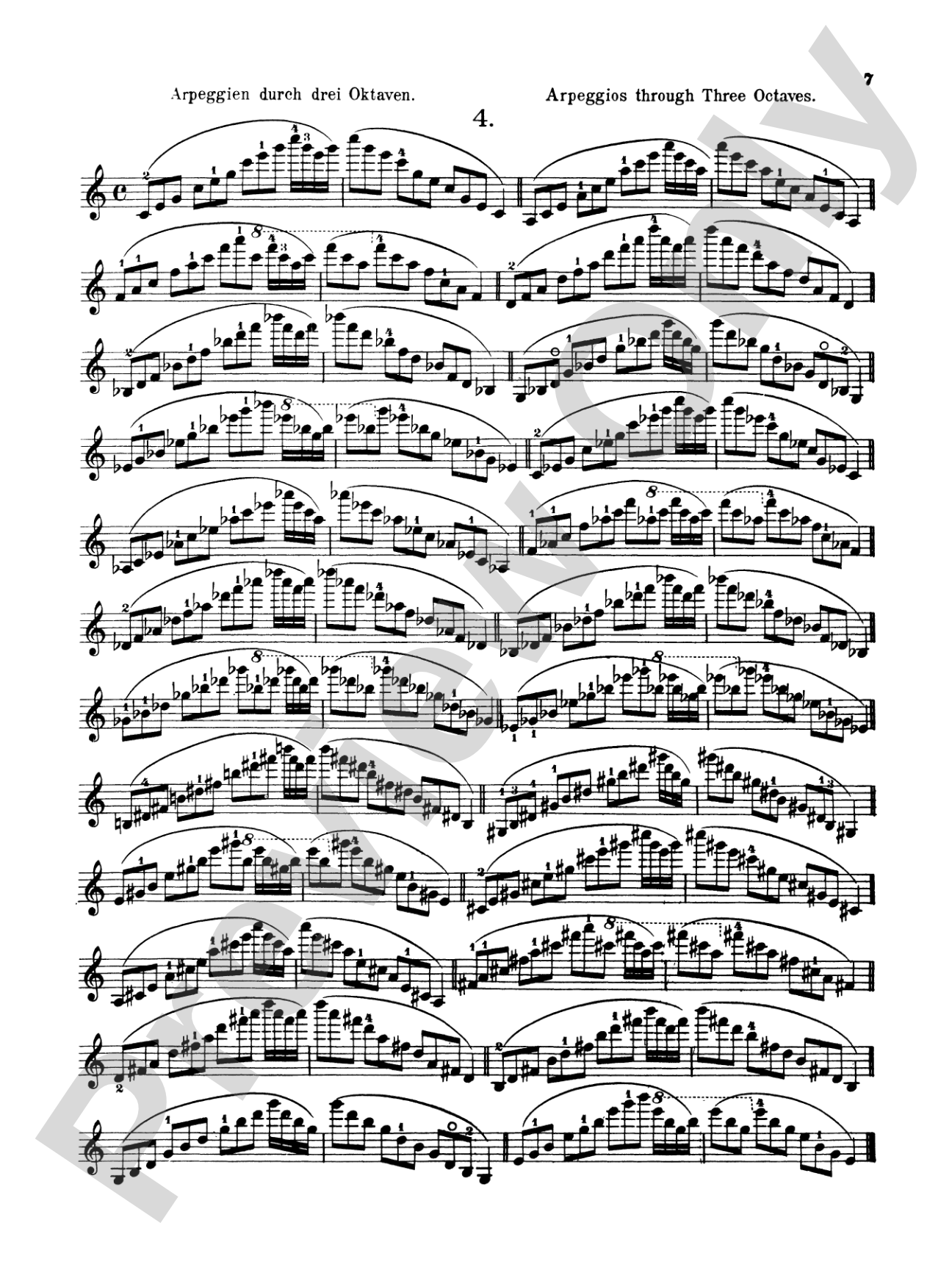 Sevcík: School of Violin Technics, Op. 1, Volume III: Violin Book