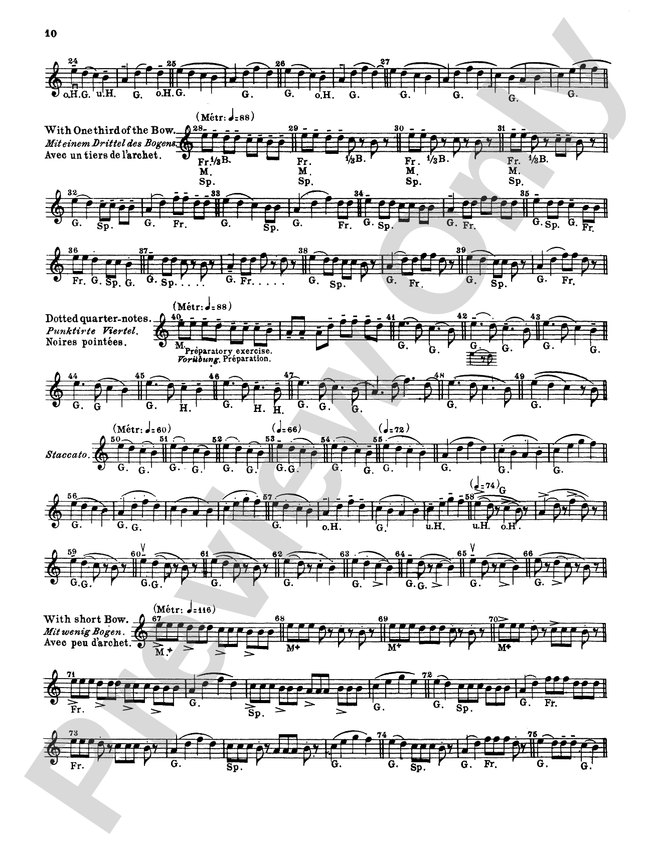 Sevcík: School of Bowing, Op. 2, Volume I: Violin Book