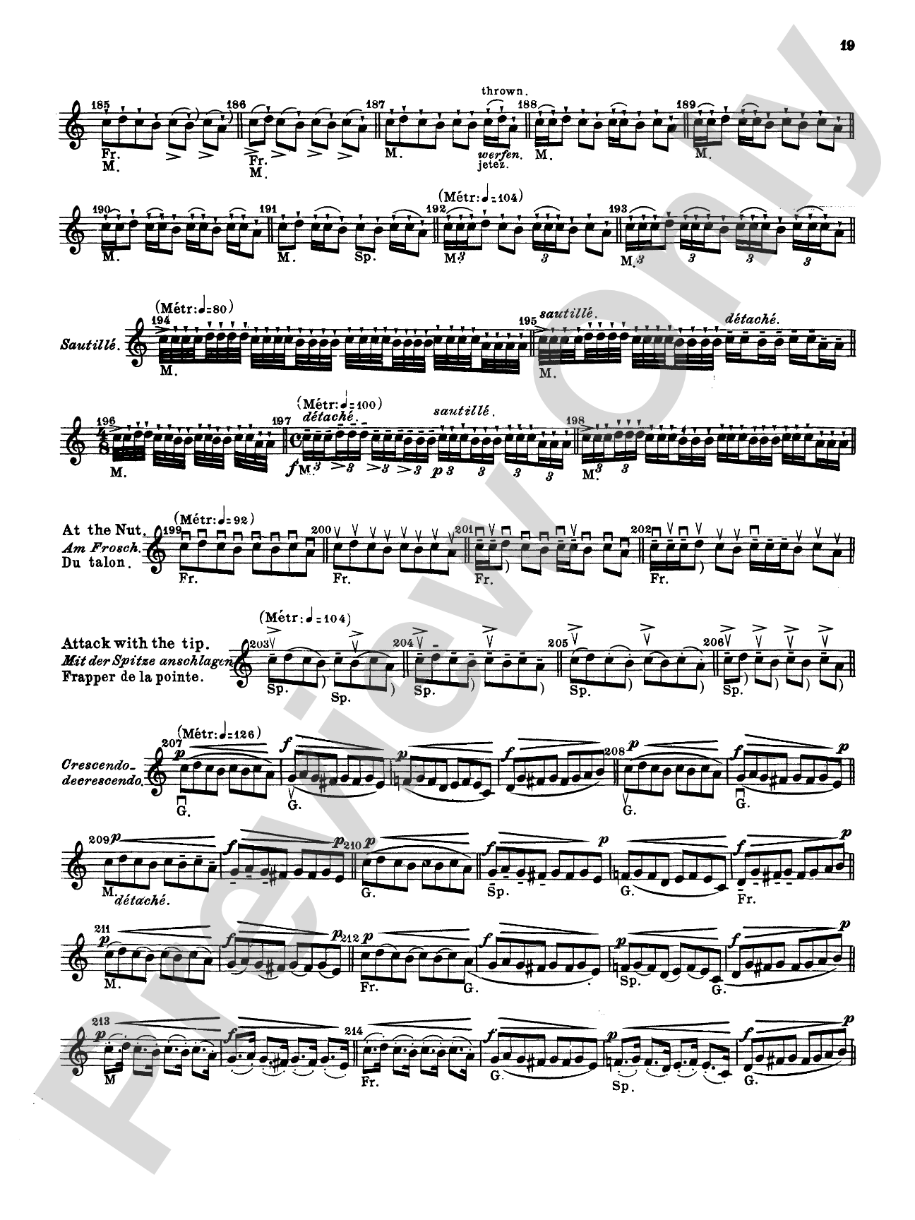 Sevcík: School of Bowing, Op. 2, Volume I: Violin Book