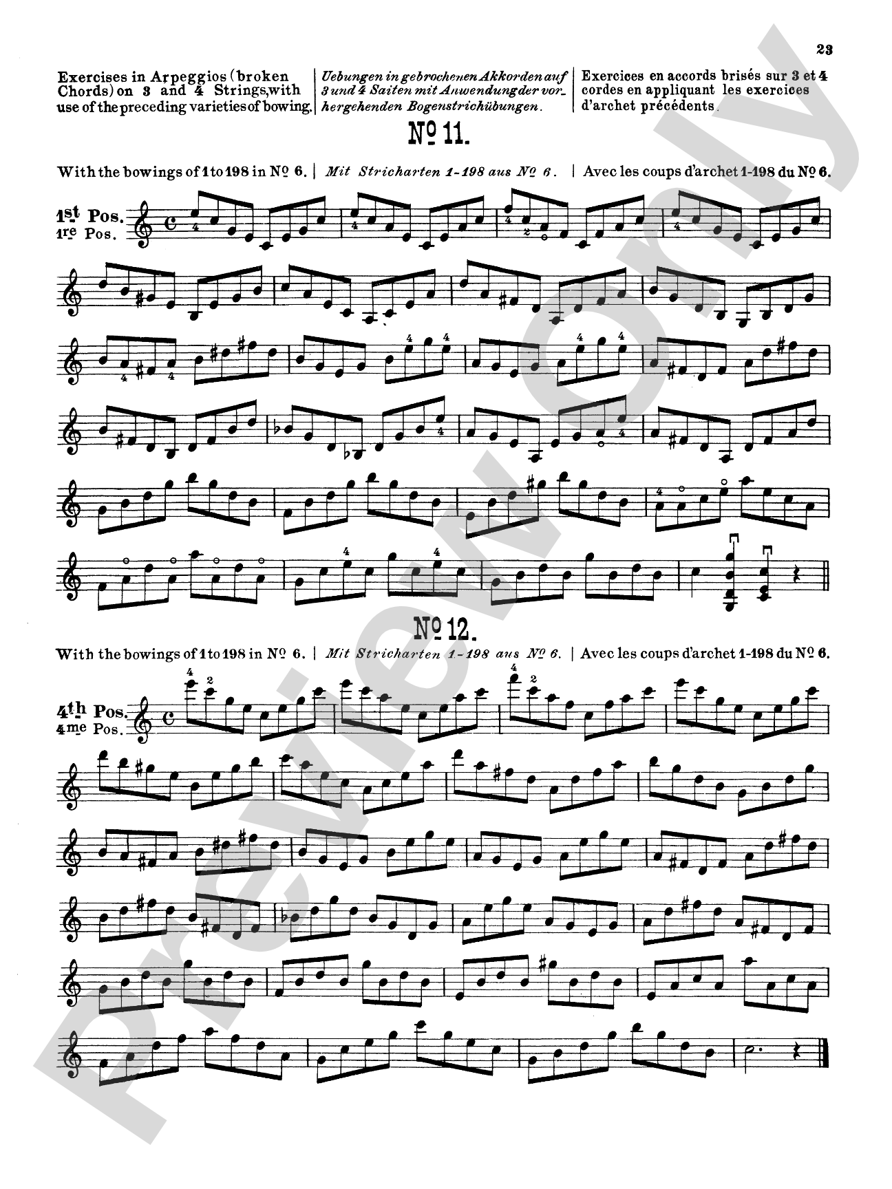 Sevcík: School of Bowing, Op. 2, Volume I: Violin Book