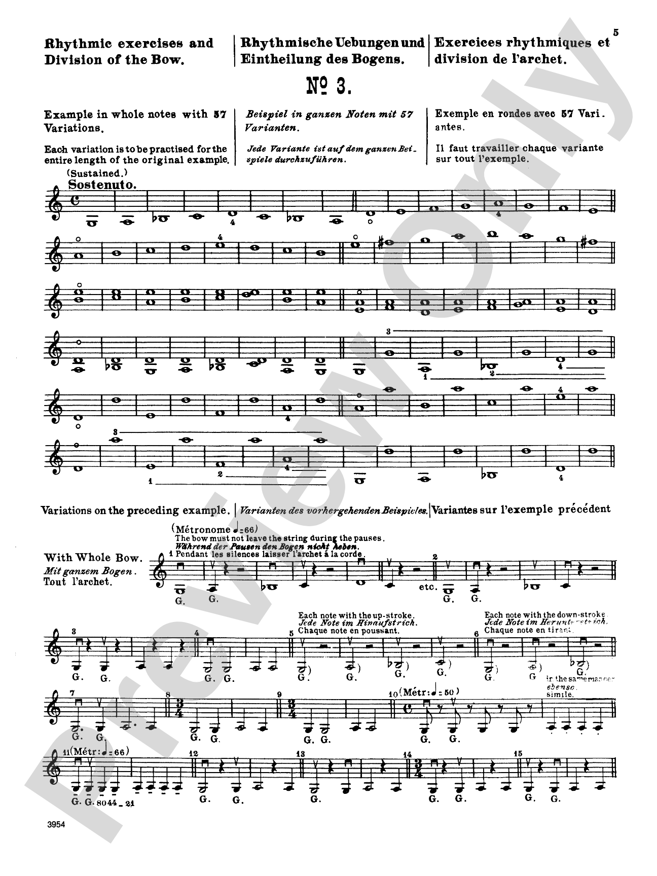 Sevcík: School of Bowing, Op. 2, Volume I: Violin Book