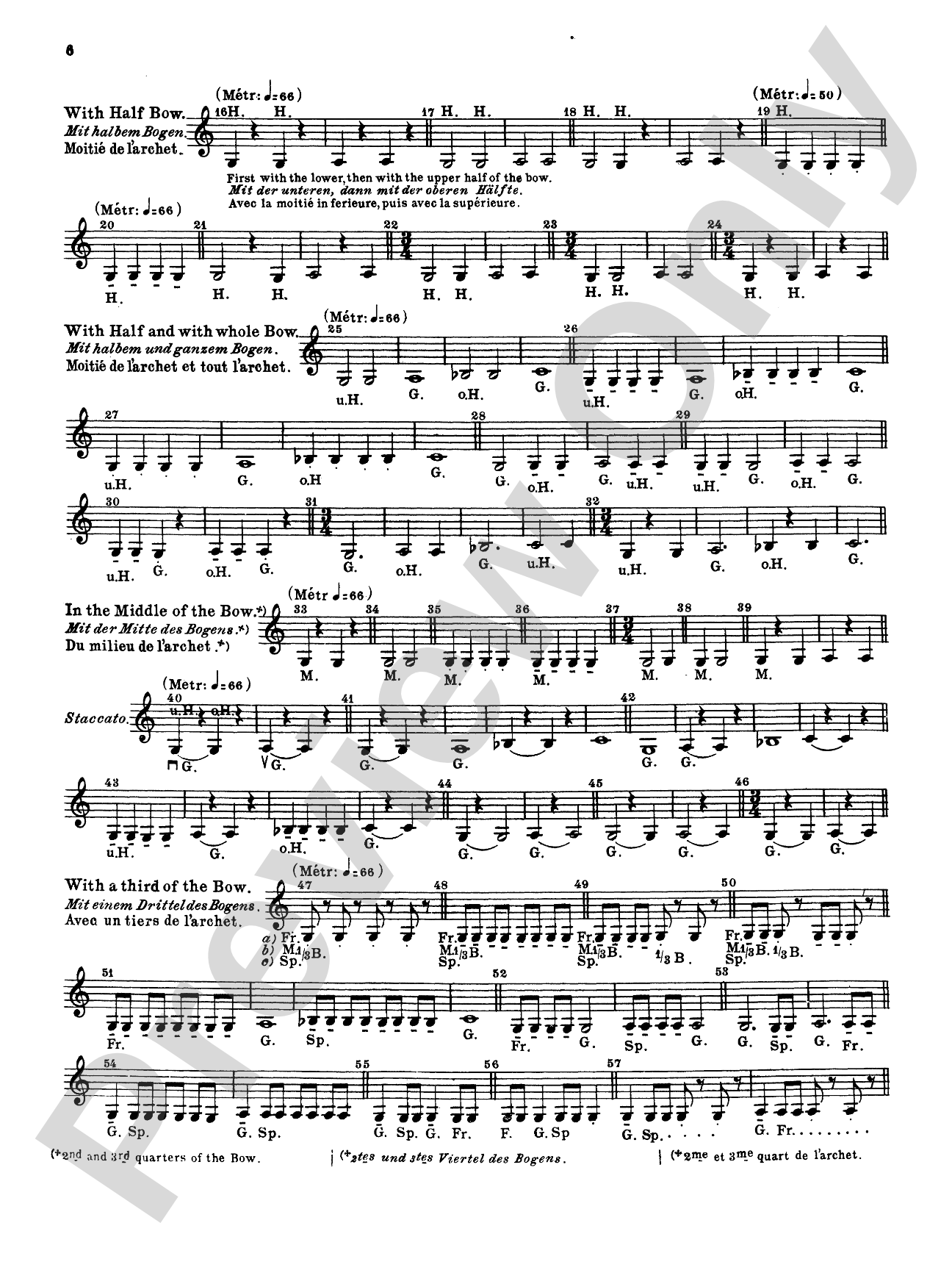 Sevcík: School of Bowing, Op. 2, Volume I: Violin Book