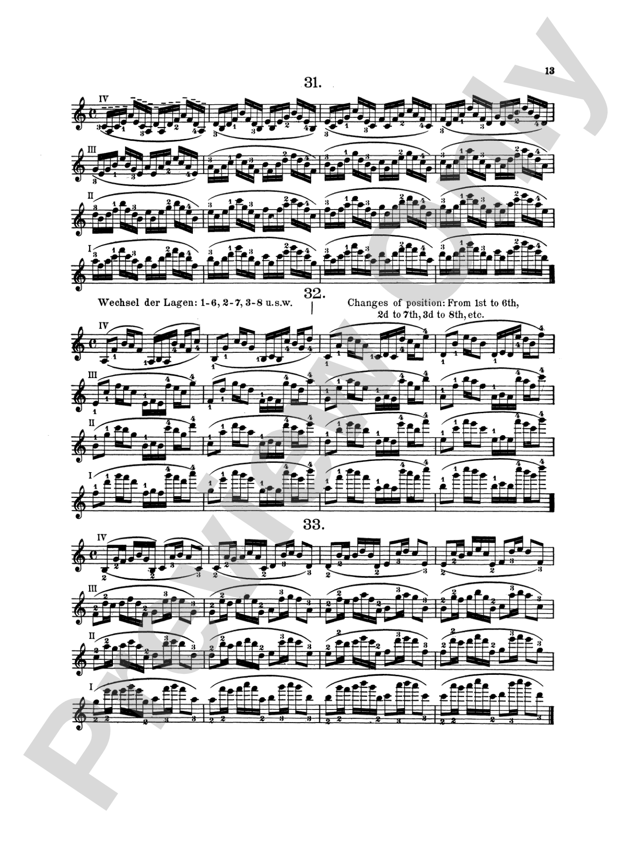 Sevcík: Shifting the Position and Preparatory Scale Studies for Violin, Op. 8: Violin Book