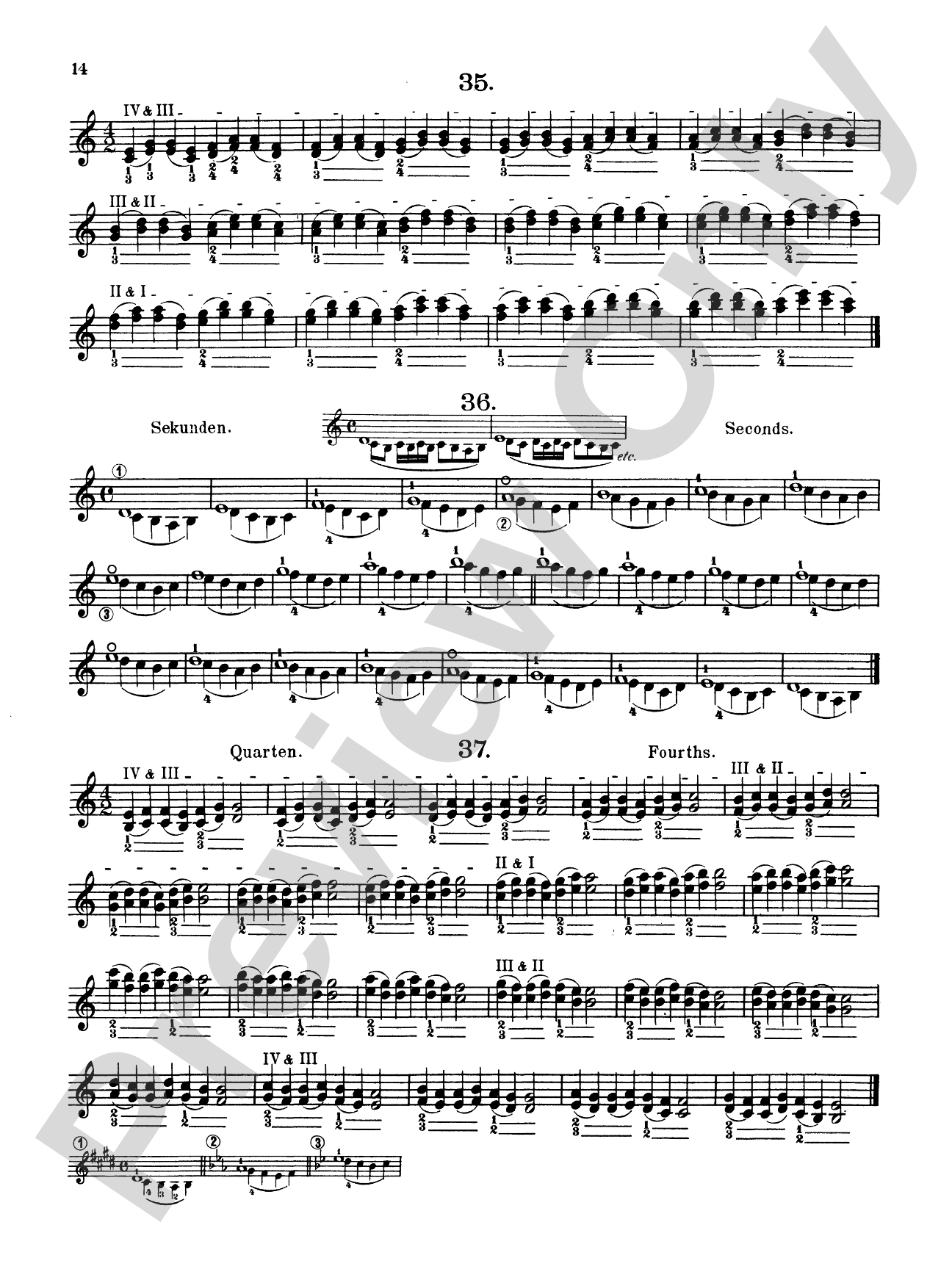 Sevcík: Preparatory Exercises in Double Stopping, Op. 9: Violin Book