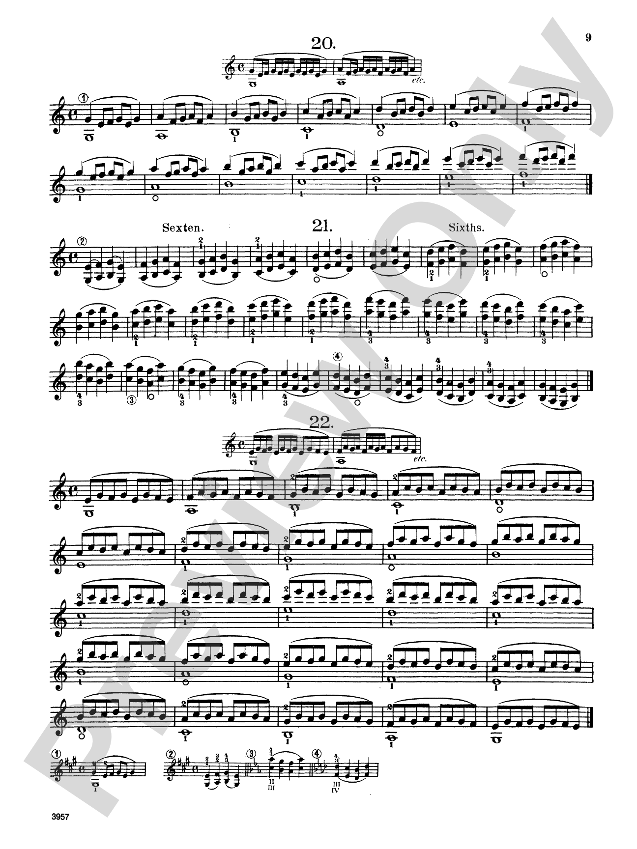 Sevcík: Preparatory Exercises in Double Stopping, Op. 9: Violin Book