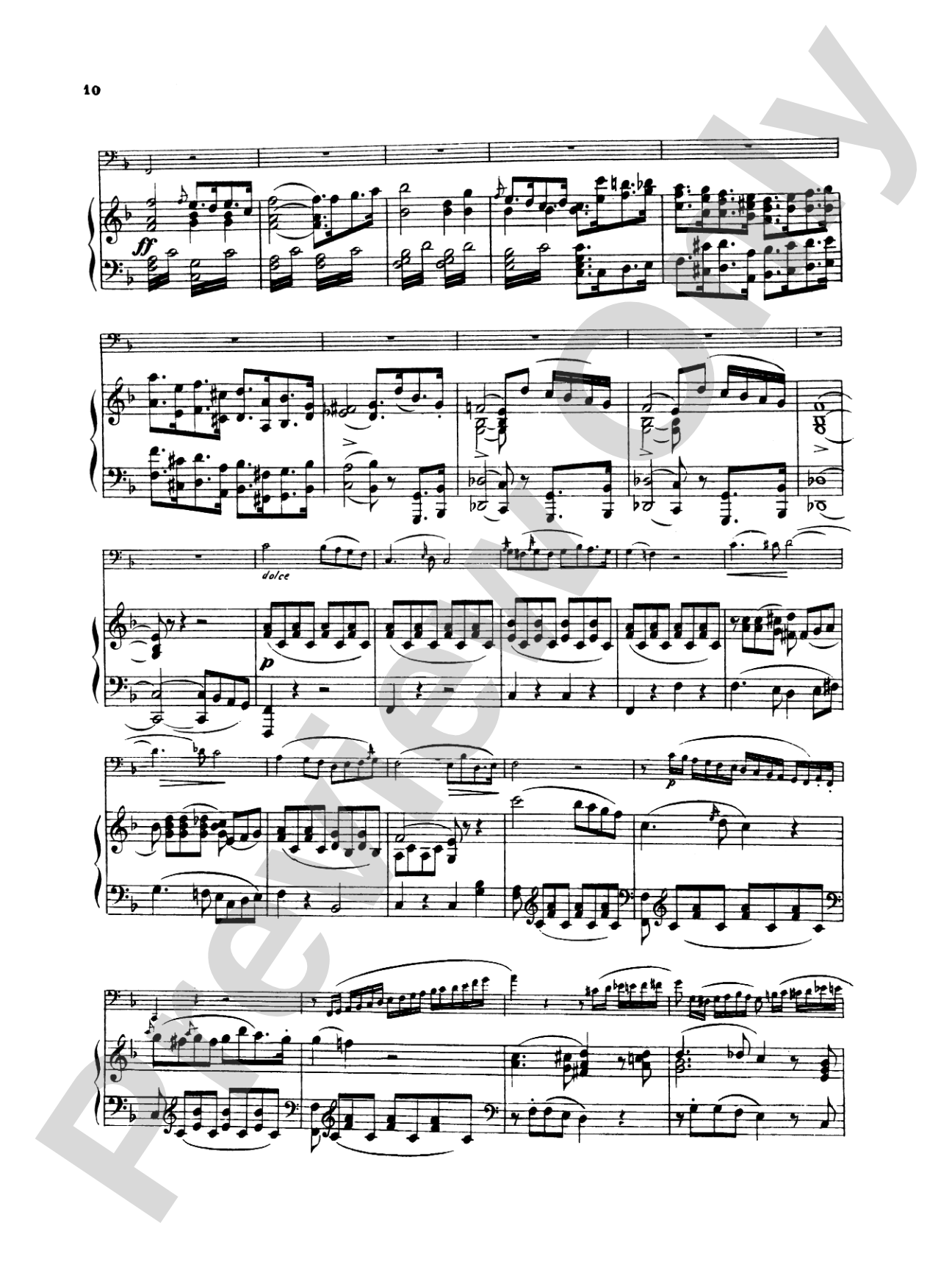 Weber: Concerto, Op. 75: Bassoon & Piano Part(s)