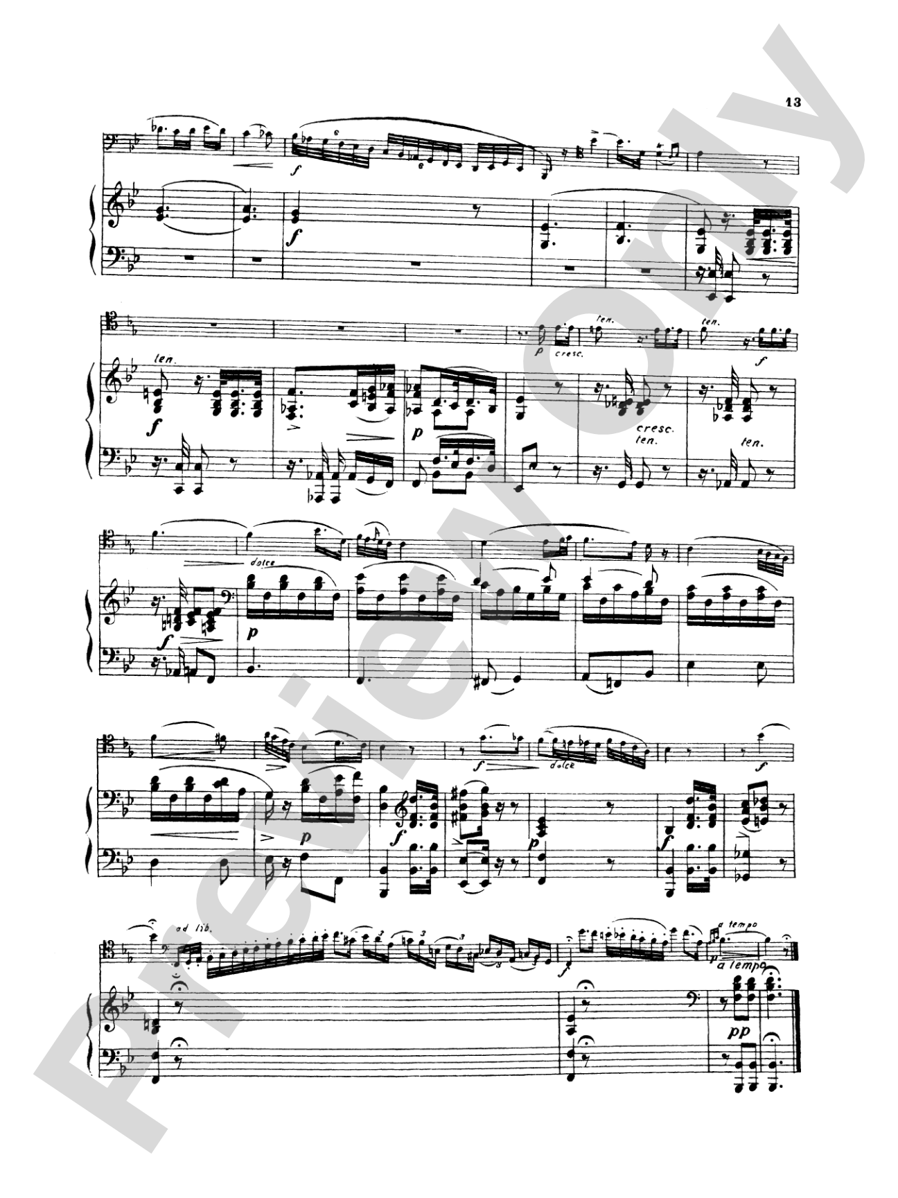 Weber: Concerto, Op. 75: Bassoon & Piano Part(s)