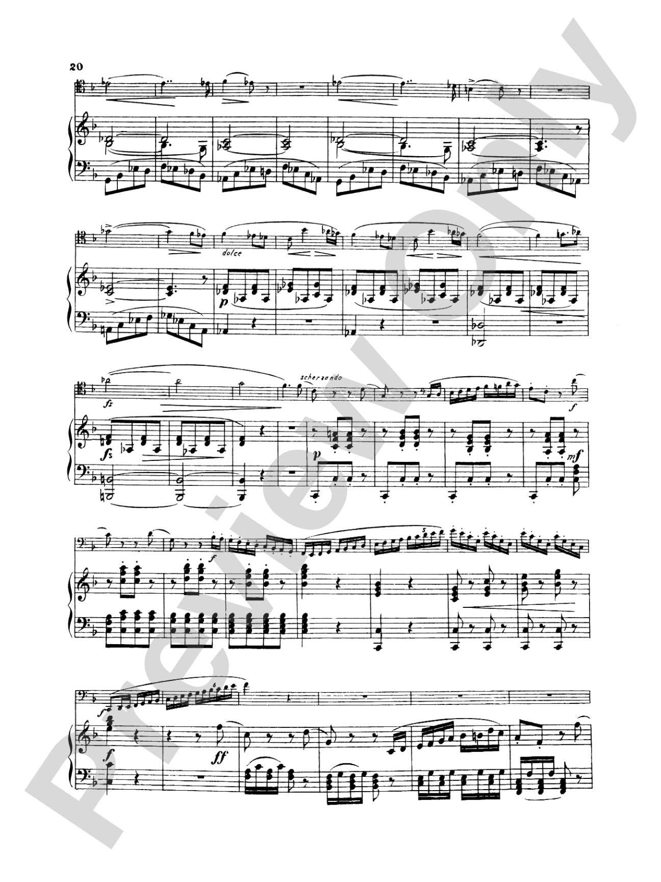 Weber: Concerto, Op. 75: Bassoon & Piano Part(s)