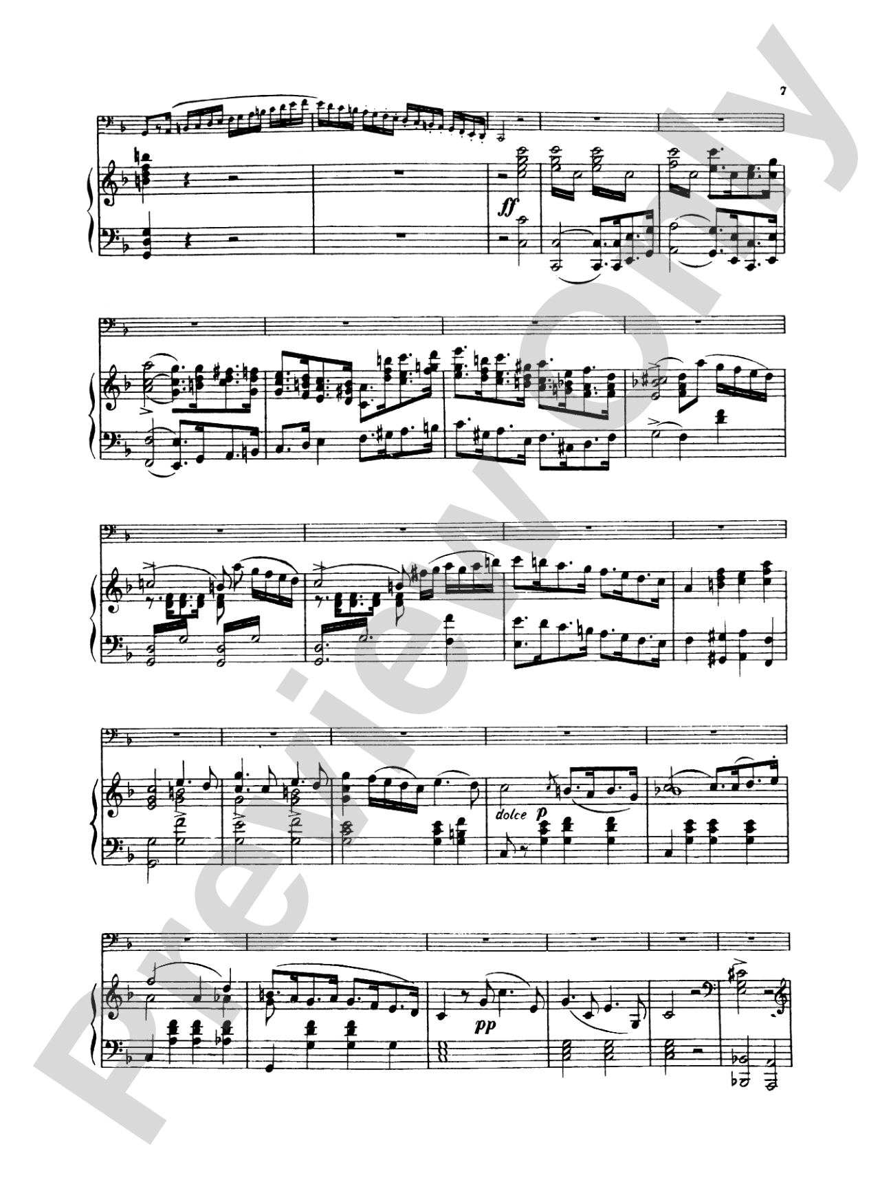 Weber: Concerto, Op. 75: Bassoon & Piano Part(s)